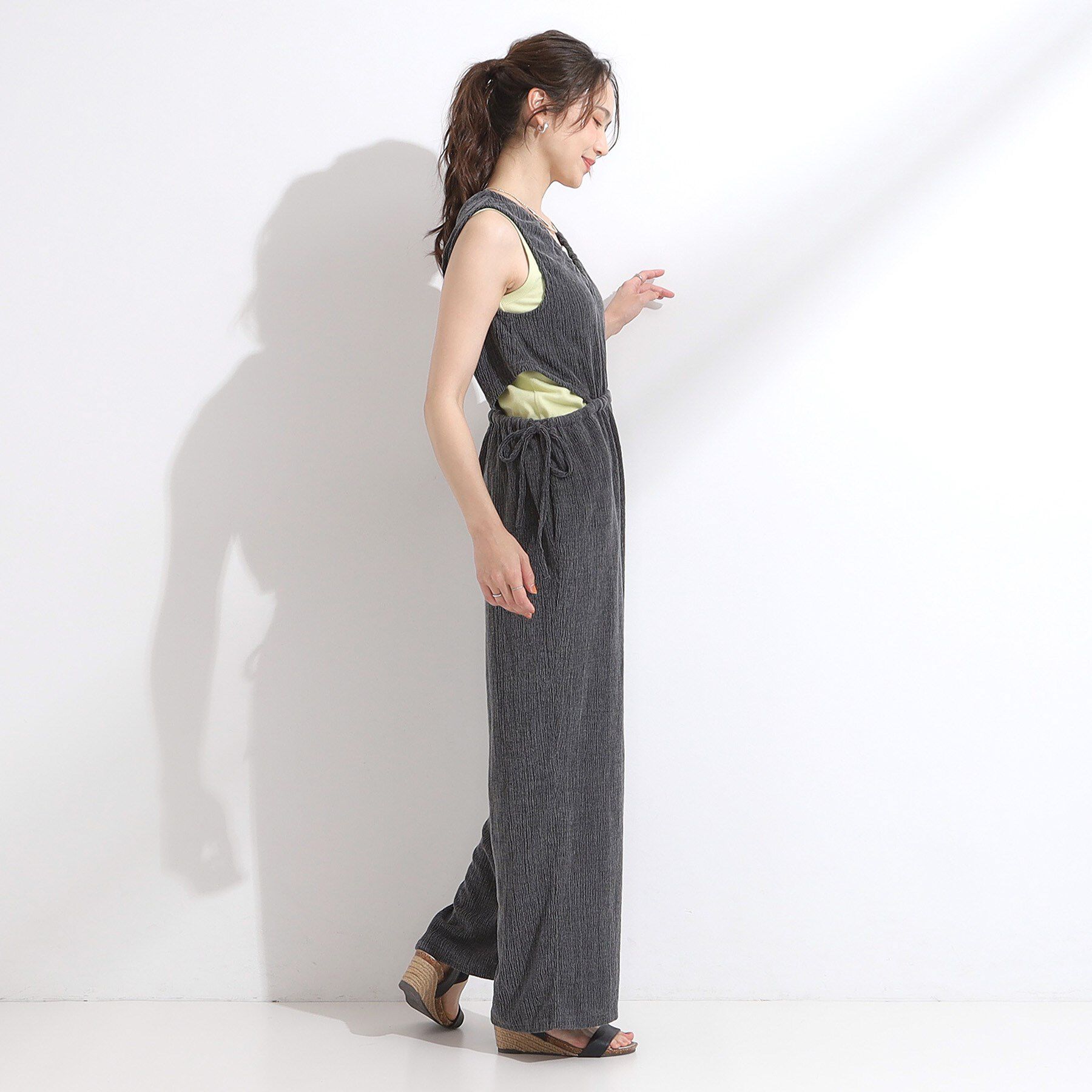 SHOO･LA･RUE「【S-LL/前後2WAY】ノースリーブオールインワン」|オールインワン|