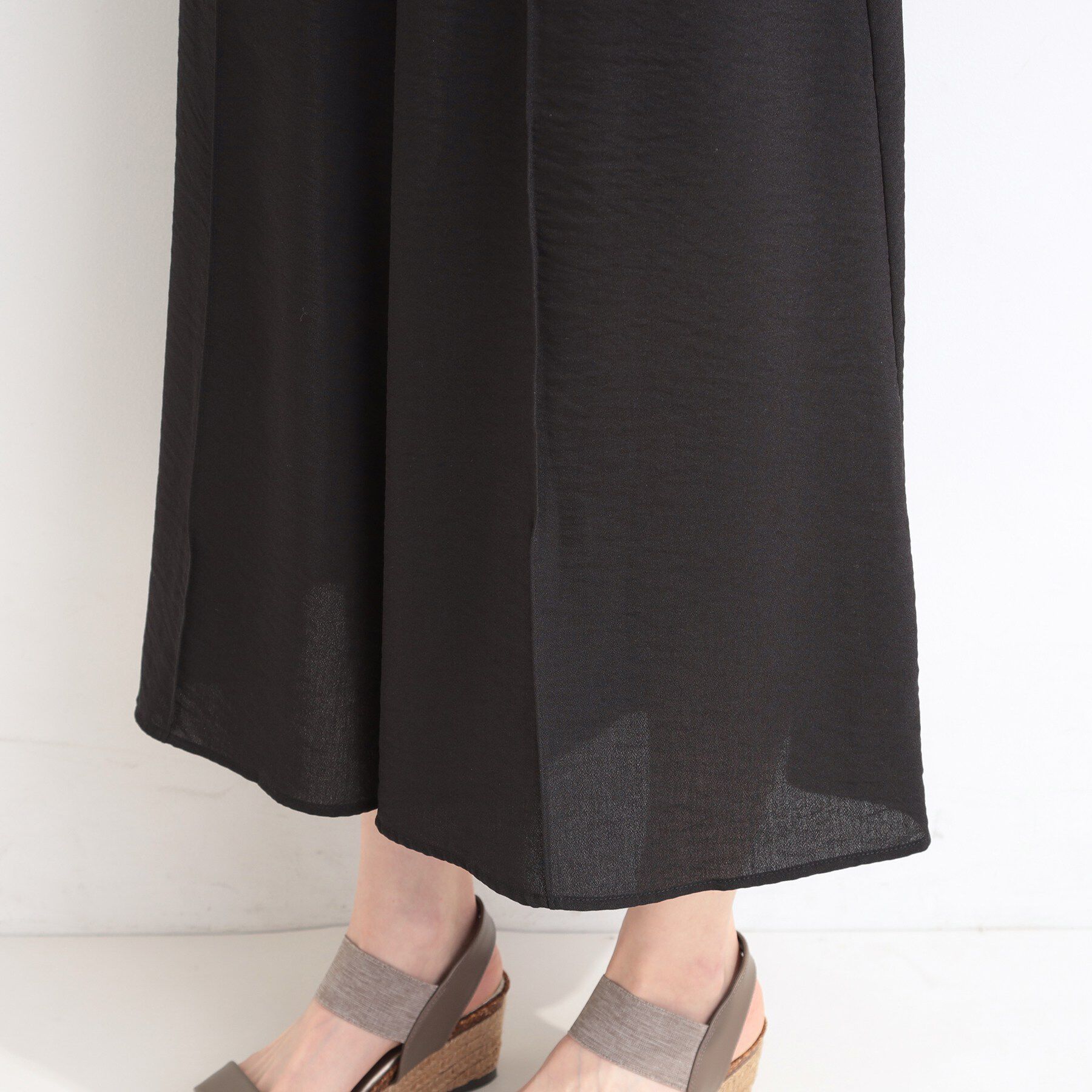 SHOO･LA･RUE「【S-LL/ひんやり】さらっとタッチできれい見え ピンタックスカーチョ」|その他|