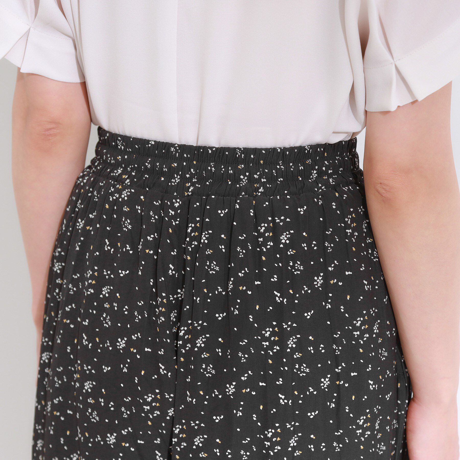 SHOO･LA･RUE「【S-LL/裏地ひんやり】スカート見えで上品に マットサテンスカーチョ」|その他|