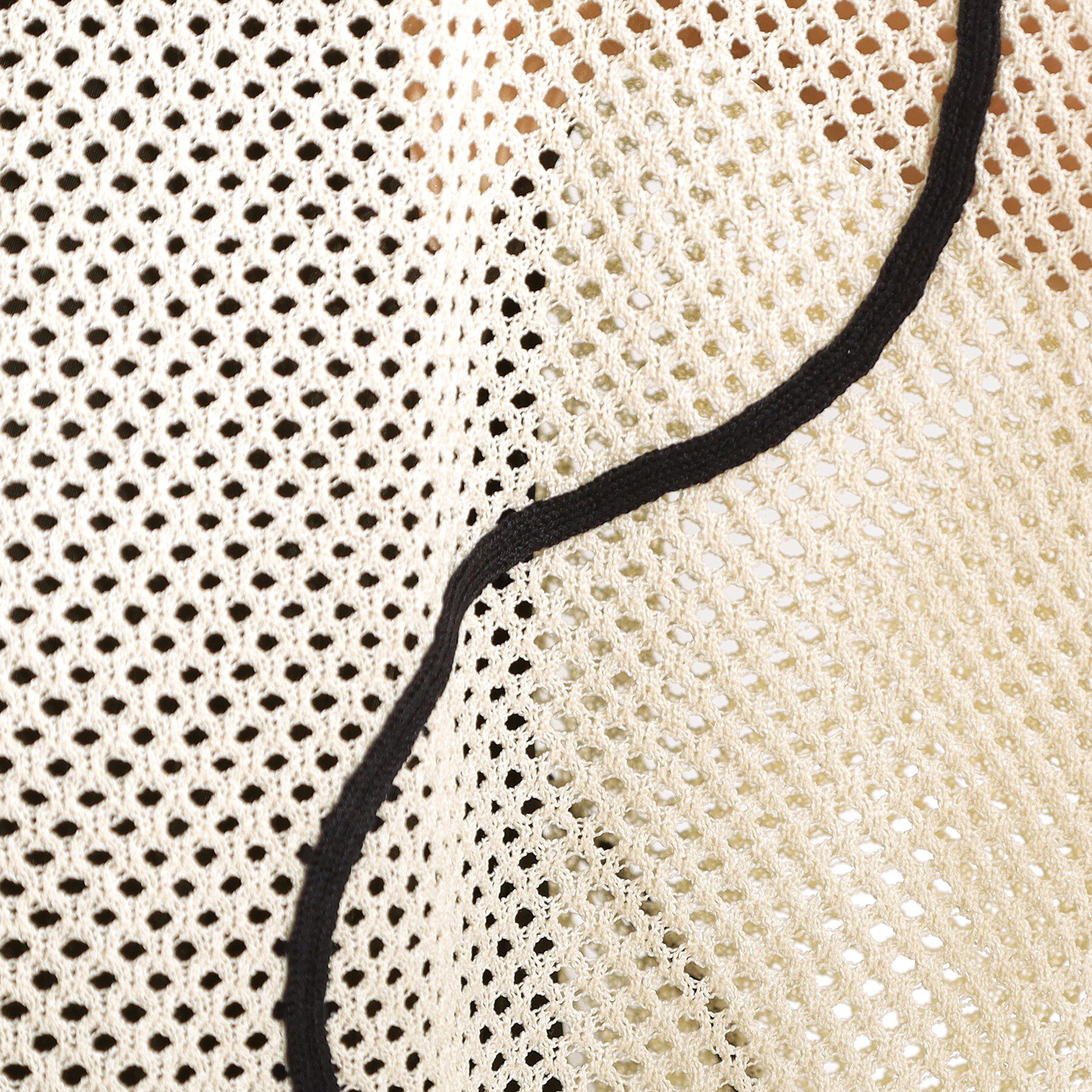 SHOO･LA･RUE「【前後2WAY/S-LL】にょろにょろ刺繍メッシュカーディガン」|カーディガン|