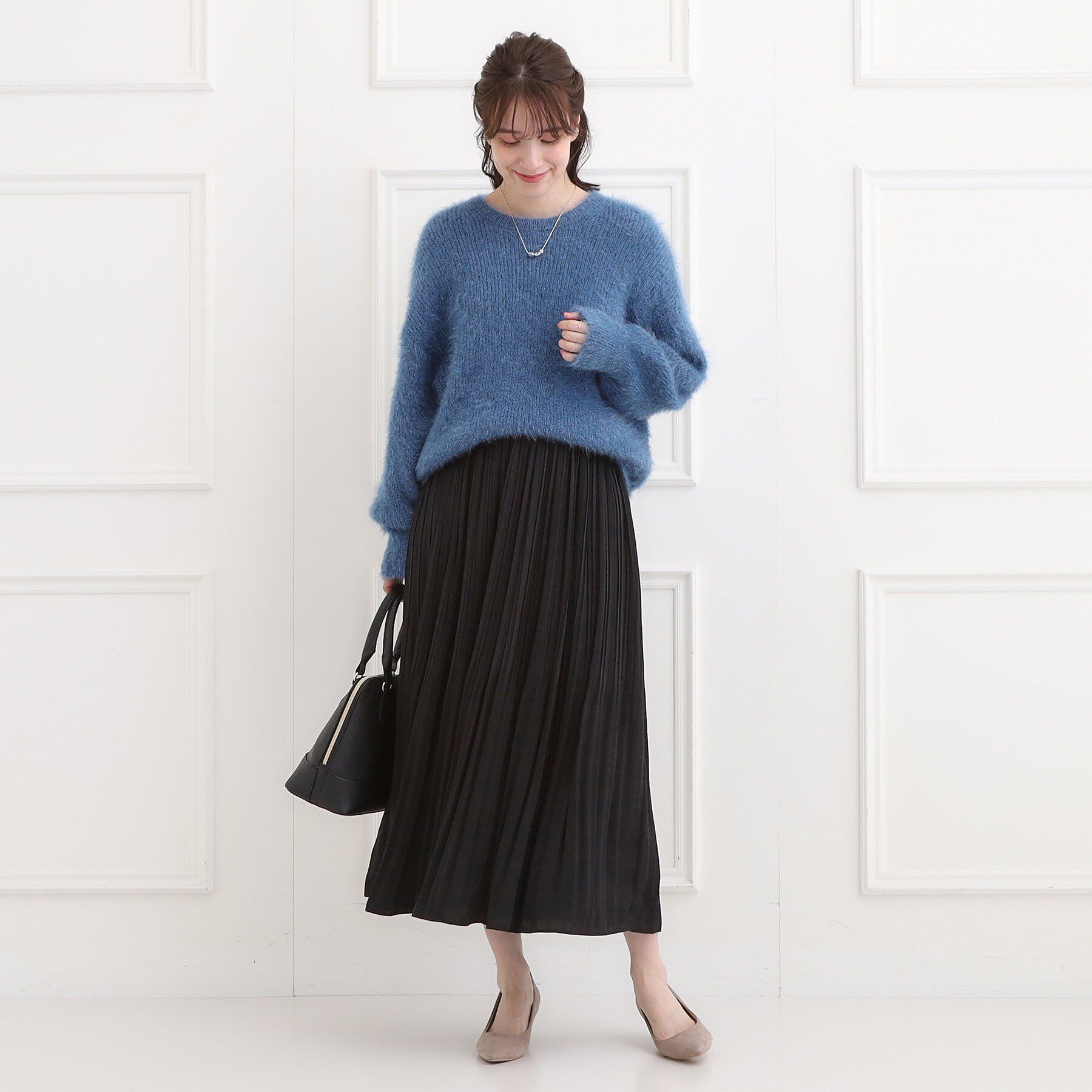 SHOO･LA･RUE「【洗濯機可/着丈選べる】オンにもオフにも 軽やかプリーツスカート」|スカート|