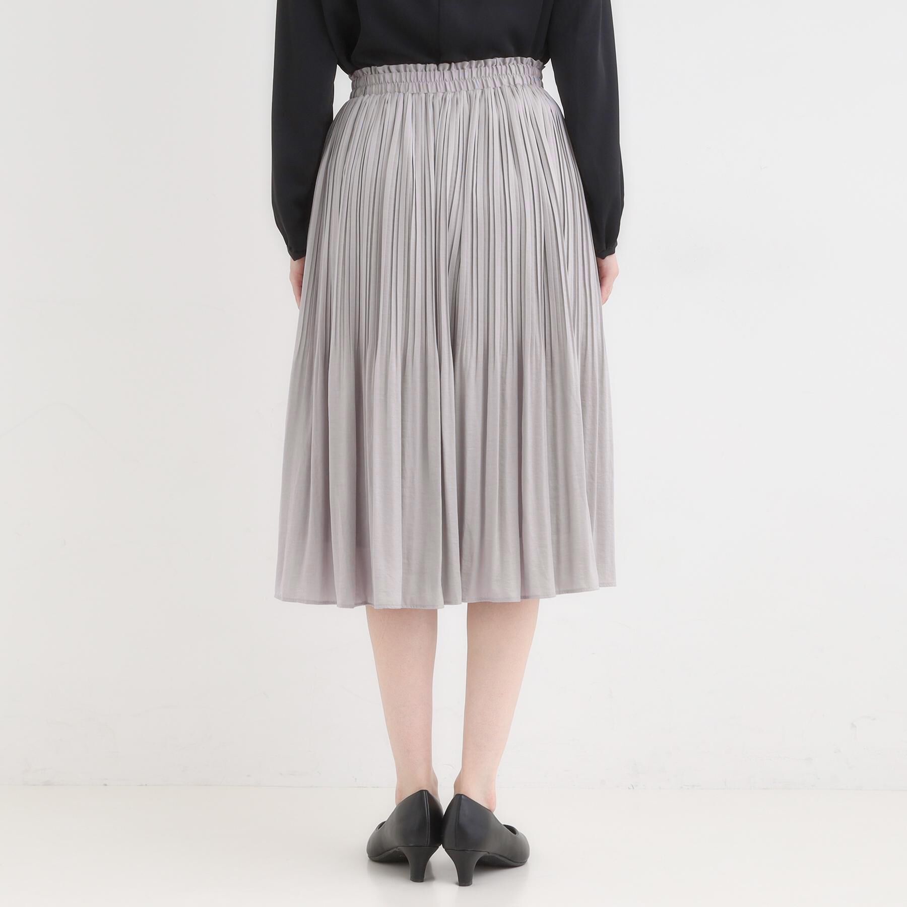 SHOO･LA･RUE「【洗濯機可/着丈選べる】オンにもオフにも 軽やかプリーツスカート」|スカート|