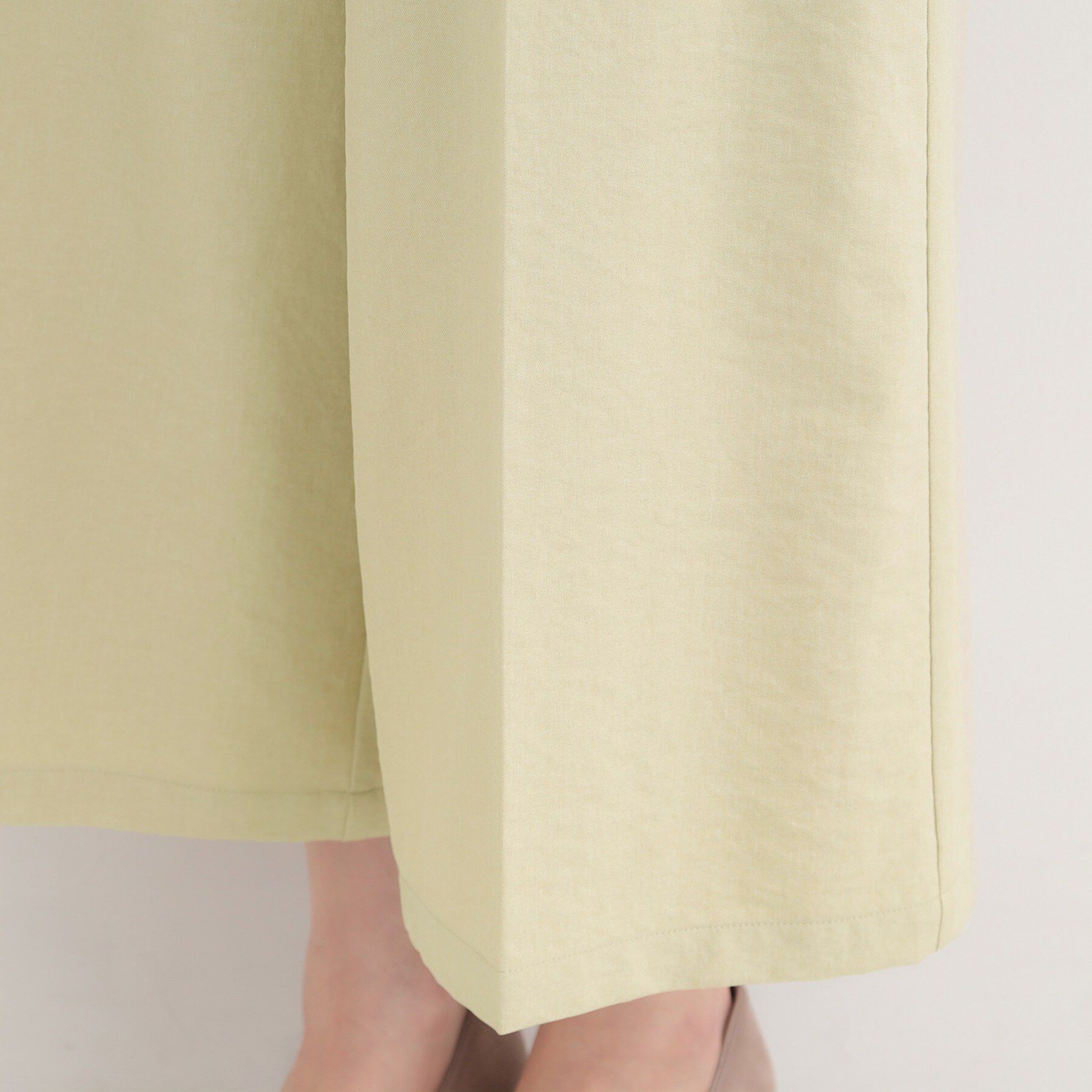 SHOO･LA･RUE「【洗濯機可/S-LL】ハイウエストで美脚見え リボンクロップドワイドパンツ」|その他|