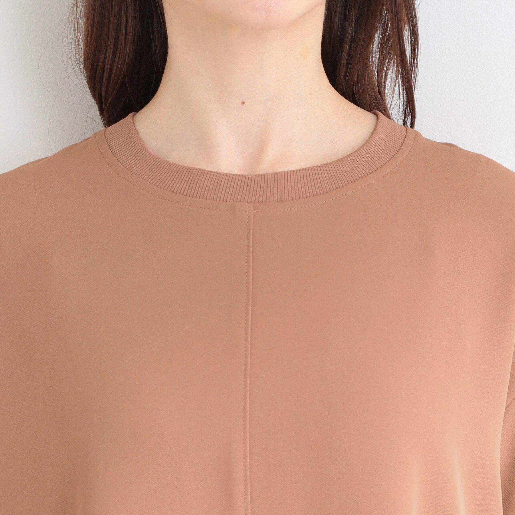 SHOO･LA･RUE「【ひんやり/UV/S-LL/セットアップ可】さらさらぷるんトップス」|シャツ・ブラウス|