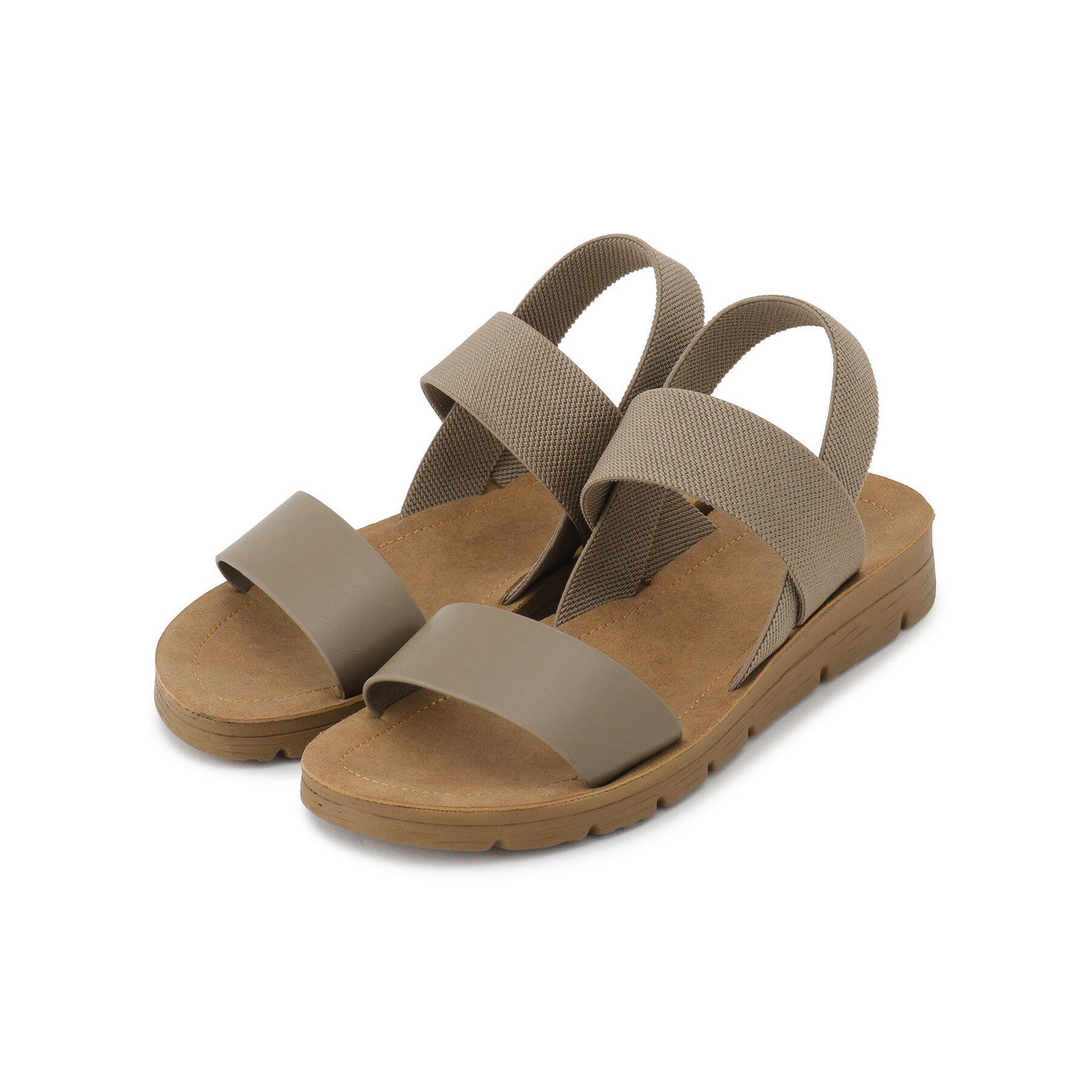 SHOO･LA･RUE「ローヒールゴムサンダル」|サンダル|