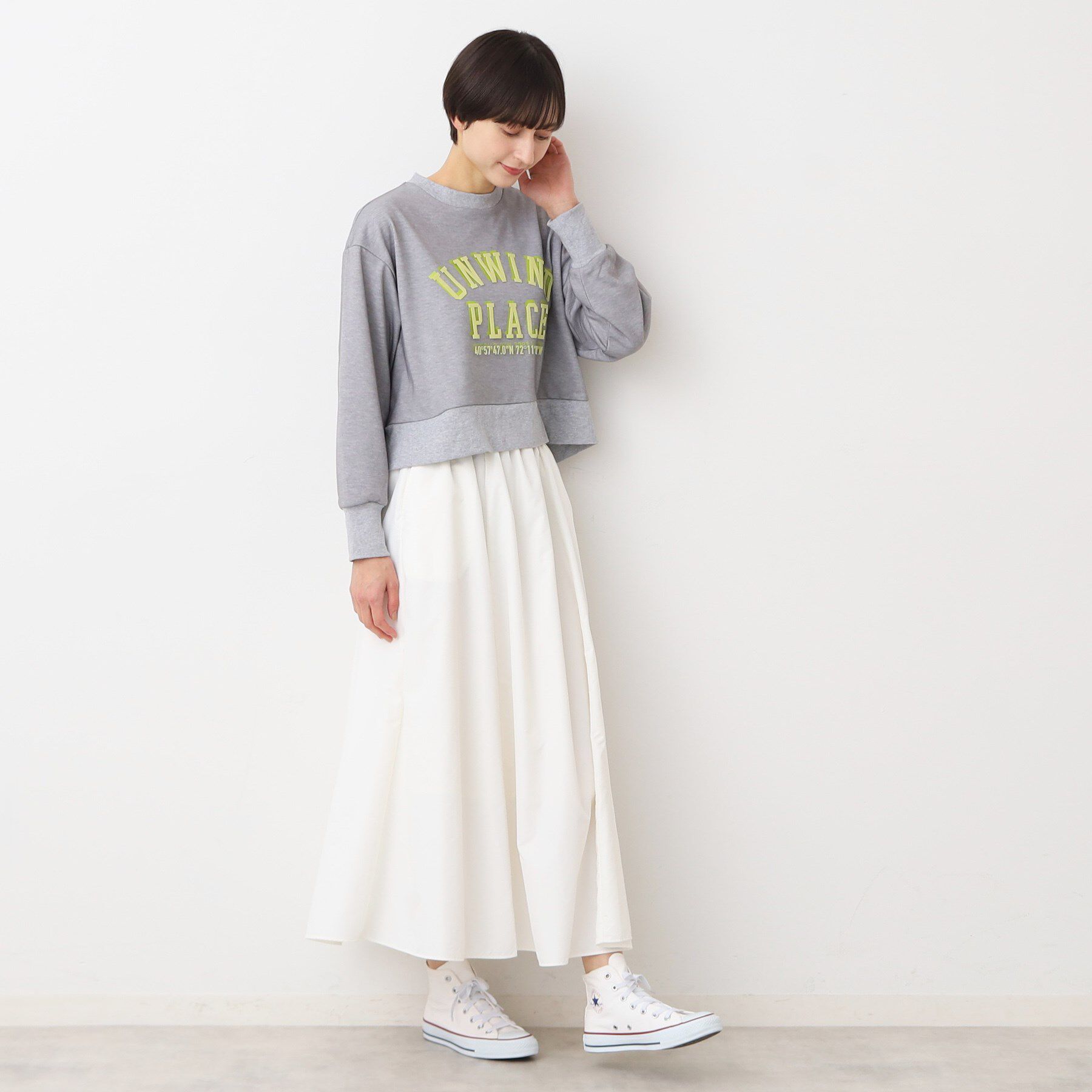 Dessin「【ウエストゴム・洗える】タックギャザースカート（S～L）」|スカート|