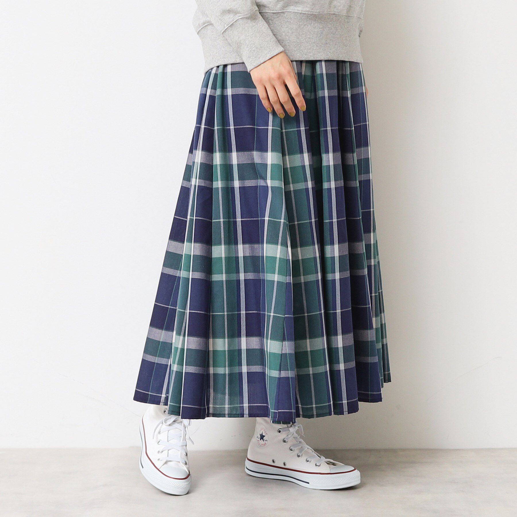 Dessin「【ウエストゴム・洗える】映えチェック柄スカート（XS～L）」|スカート|