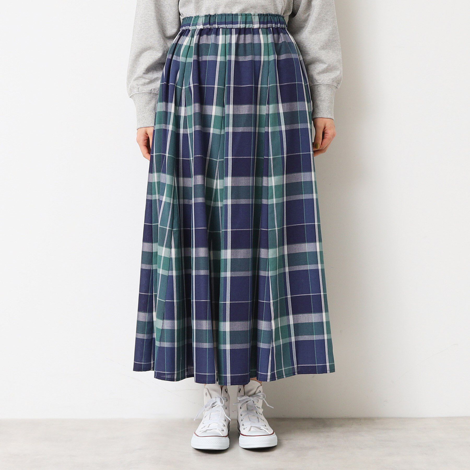 Dessin「【ウエストゴム・洗える】映えチェック柄スカート（XS～L）」|スカート|