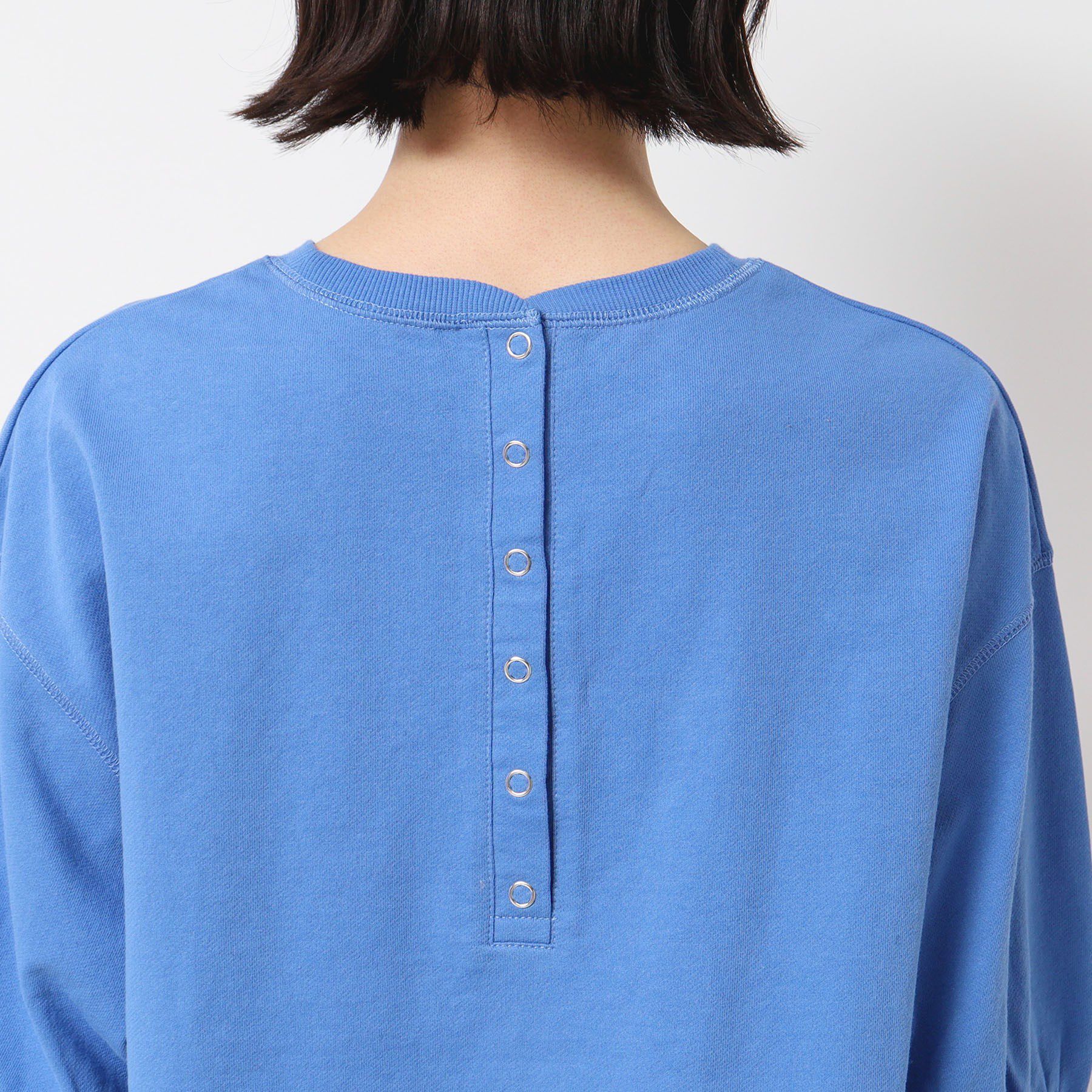 Dessin「【360度可愛い・洗える】バックヘンリーカットソー（5分袖/XS～L）」|Tシャツ・カットソー|