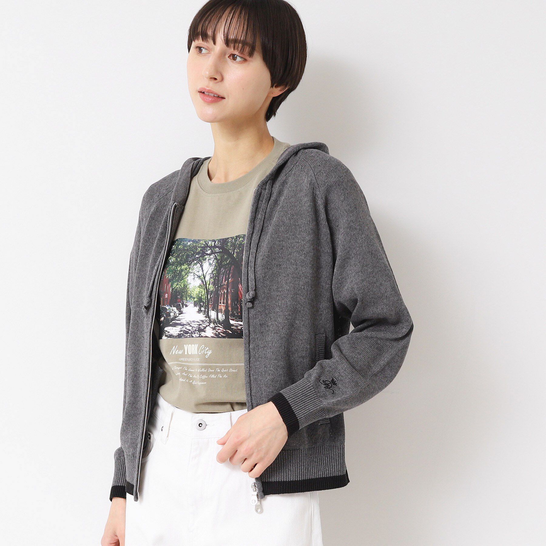 Dessin「【洗える】フーデッドカーディガン（S～L）」|カーディガン|