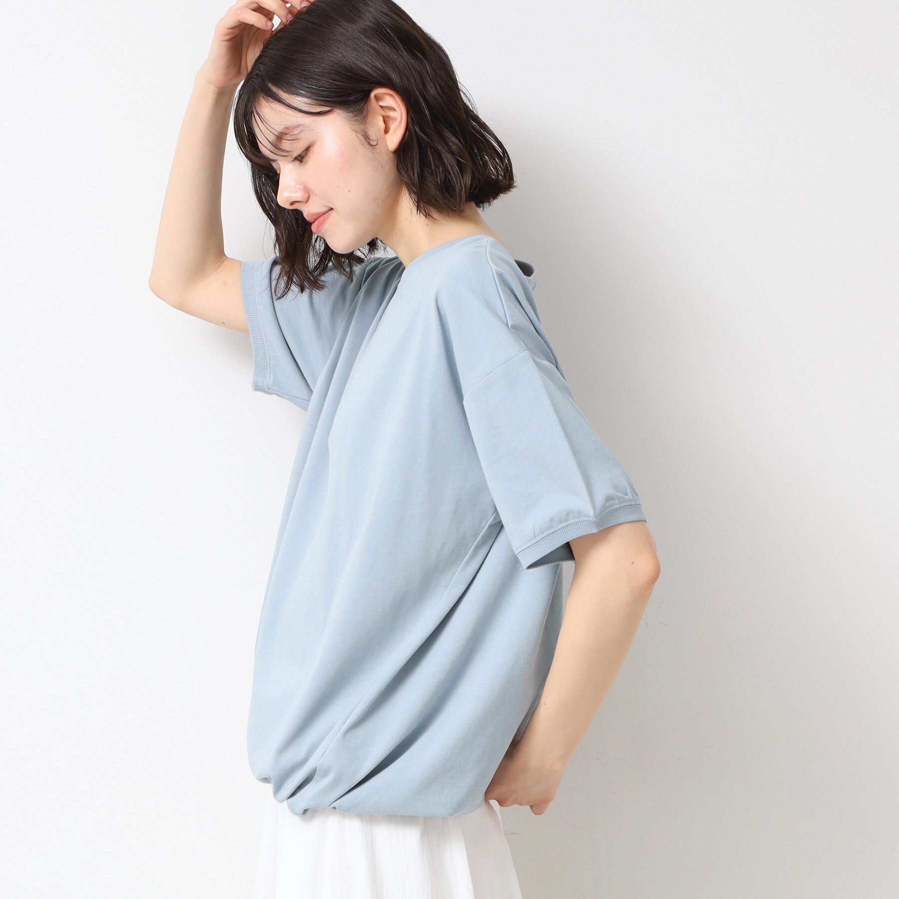 Dessin「【二の腕カバー/接触冷感/UV】ドローコードカットソー（XS～L）」|Tシャツ・カットソー|