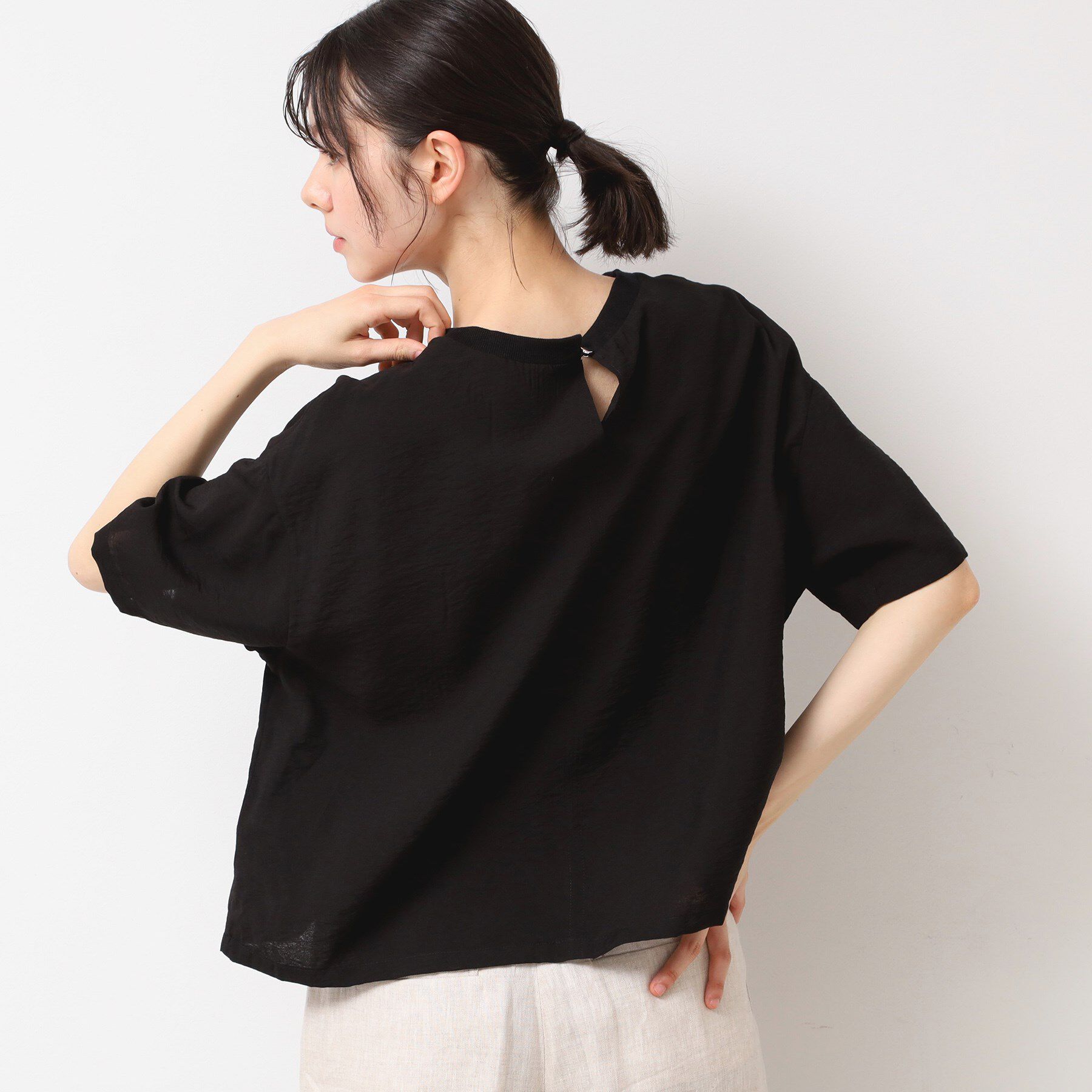 Dessin「【洗える・4サイズ展開】ロゴ入りブラウス（XS～L）」|シャツ・ブラウス|