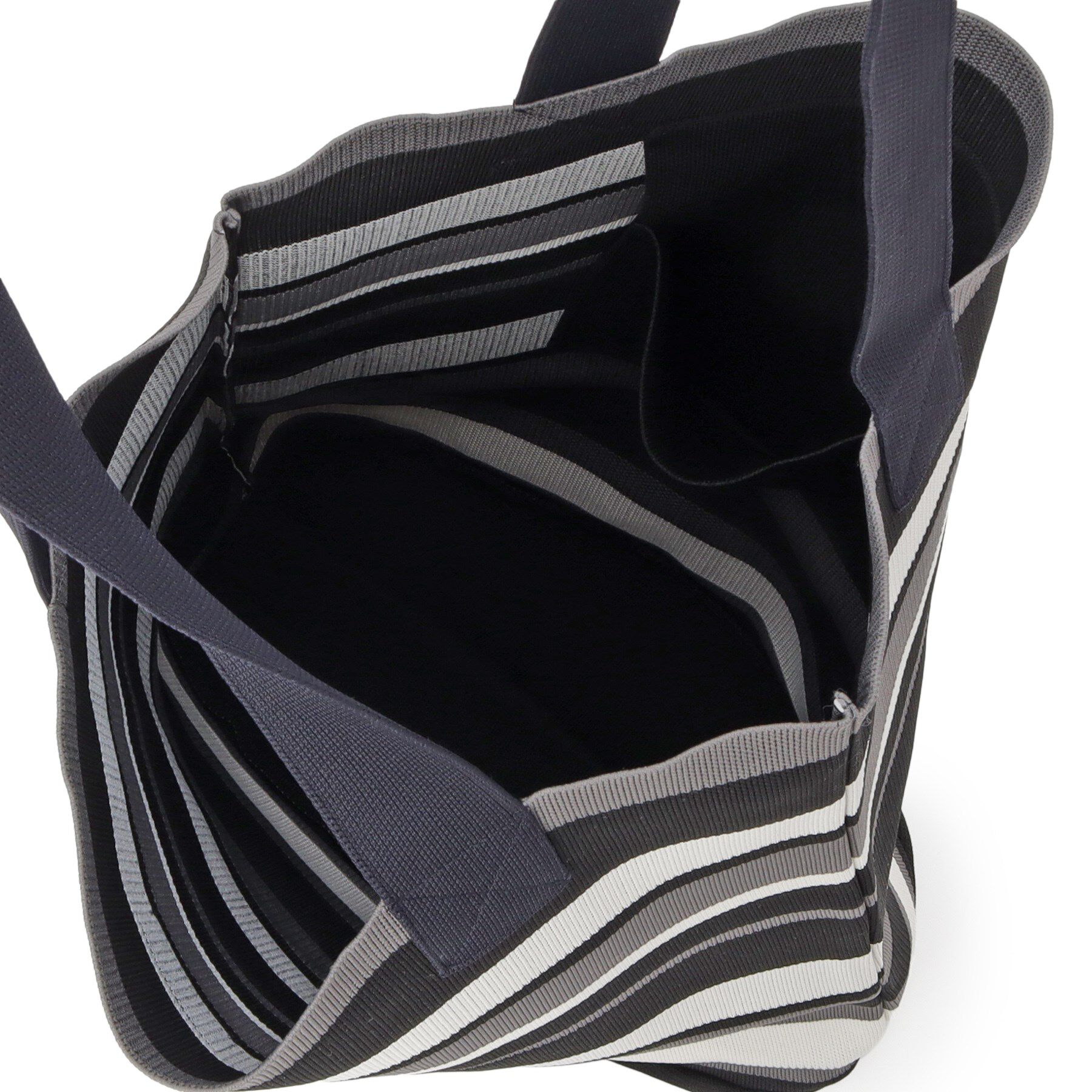 Dessin「【マシンウォッシャブル・A4収納可】ランダムボーダーニットBAG」|トートバッグ|