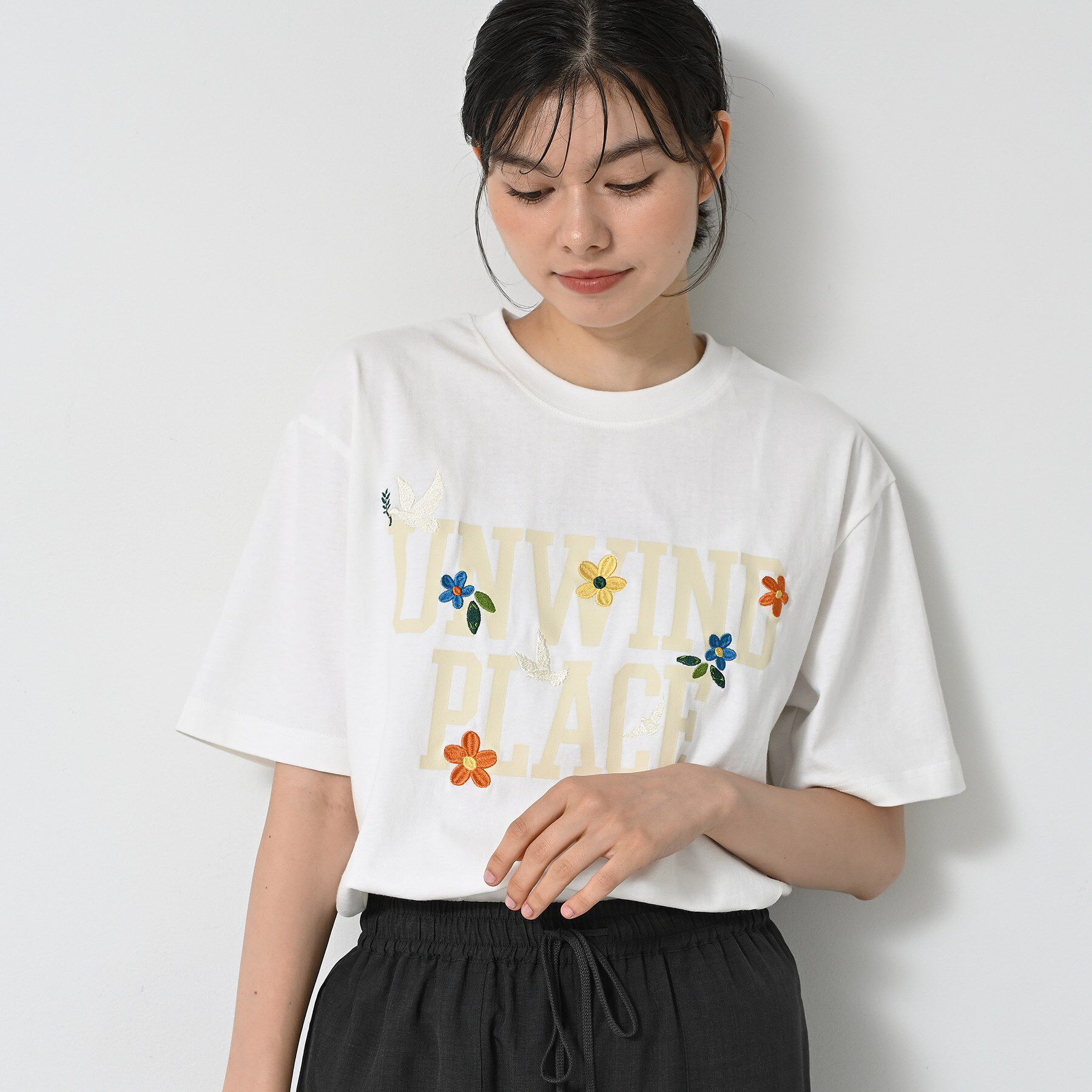 Dessin「ロゴ刺繍Tシャツ」|Tシャツ・カットソー|