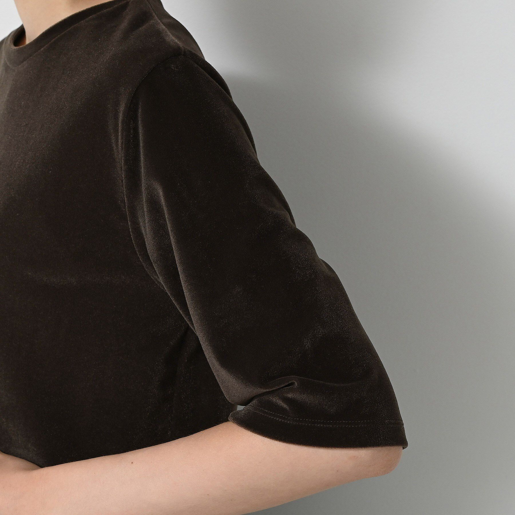 Dessin「【洗える】シアーベロアトップス」|Tシャツ・カットソー|