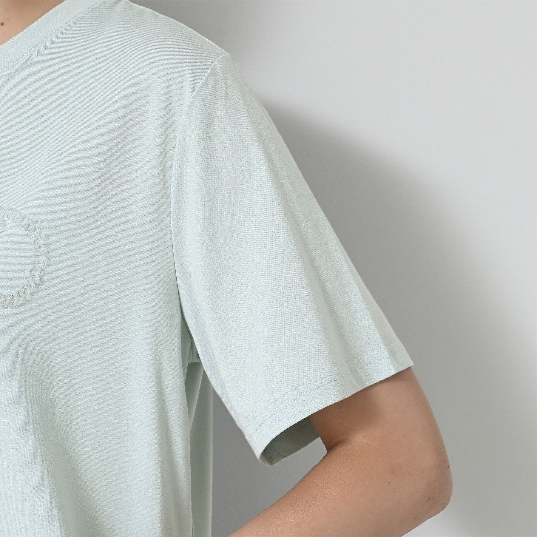 Dessin「【洗える】チュール刺繍Tシャツ」|Tシャツ・カットソー|