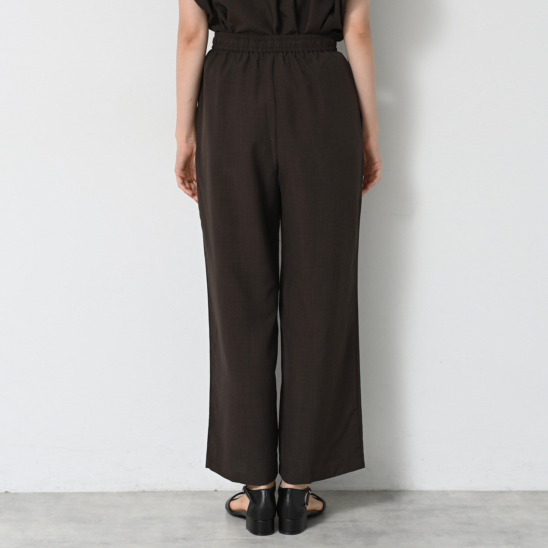 Dessin「【2点セット/ウエストゴム/洗える】スキッパ―シャツ＆ストレートパンツセット」|スーツ|