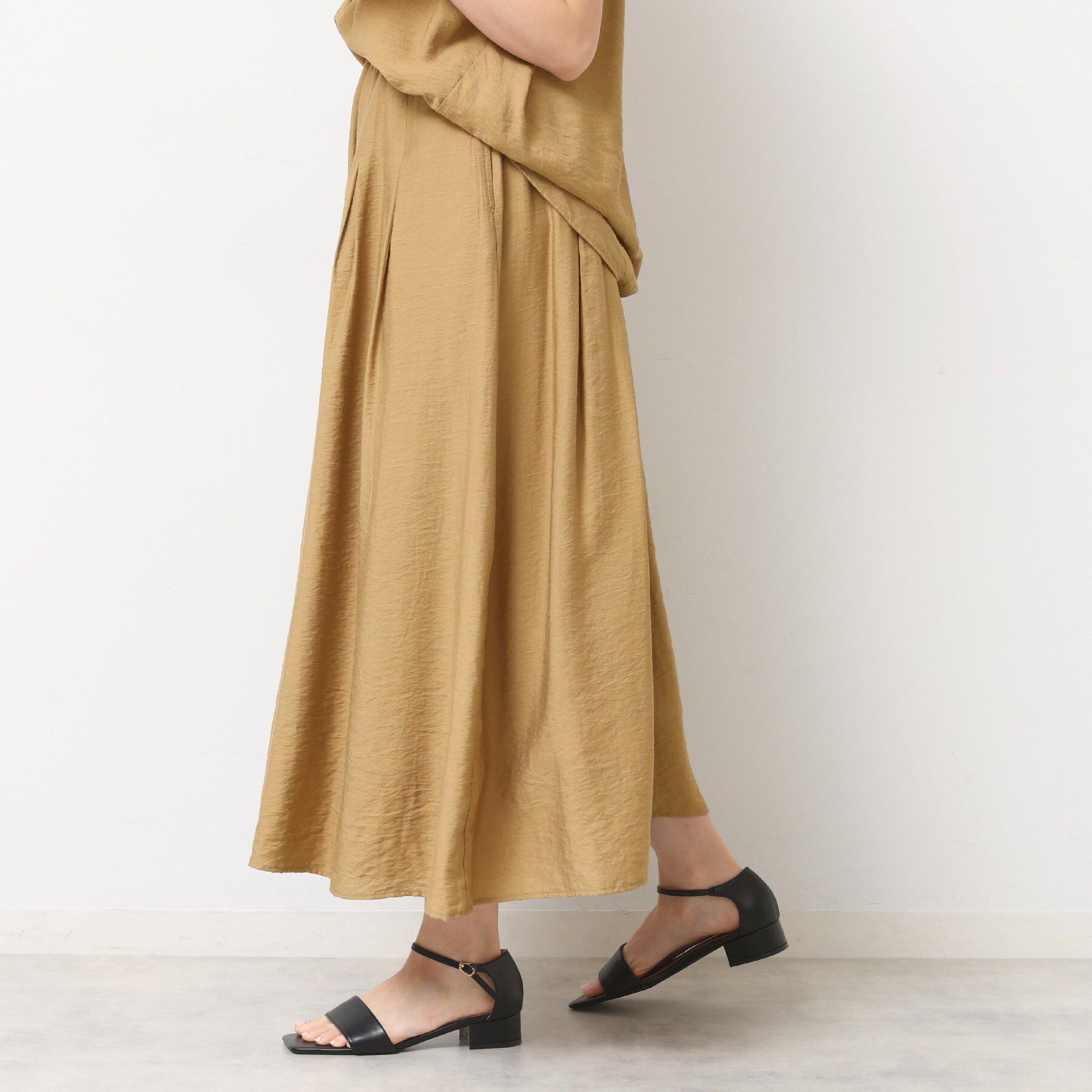 Dessin「【セットアップ可/ウエストゴム/洗える】ドレープワイドパンツ」|その他|