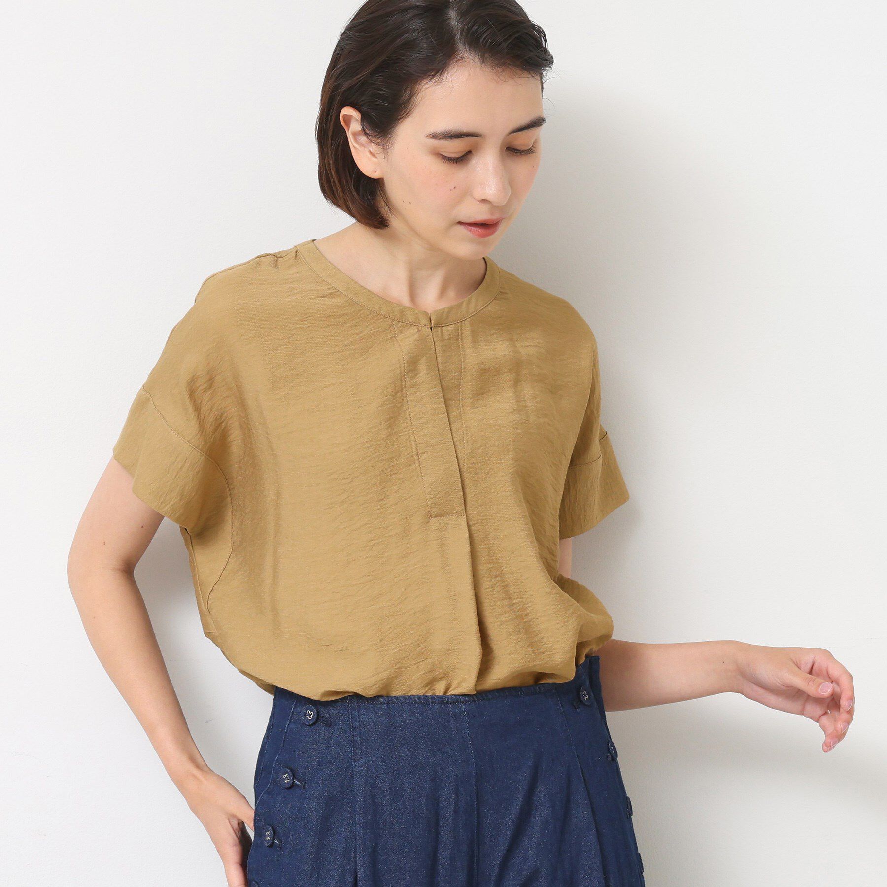 Dessin「【セットアップ可】2WAYネックスキッパーブラウス」|シャツ・ブラウス|