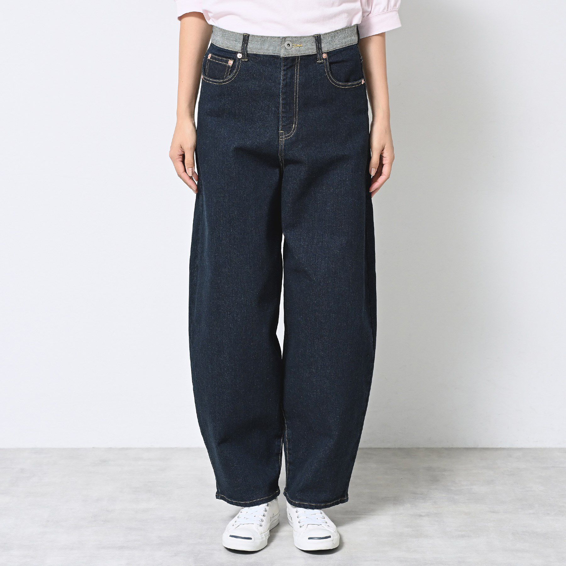 Dessin「【洗える】デニムカーブパンツ」|デニム|