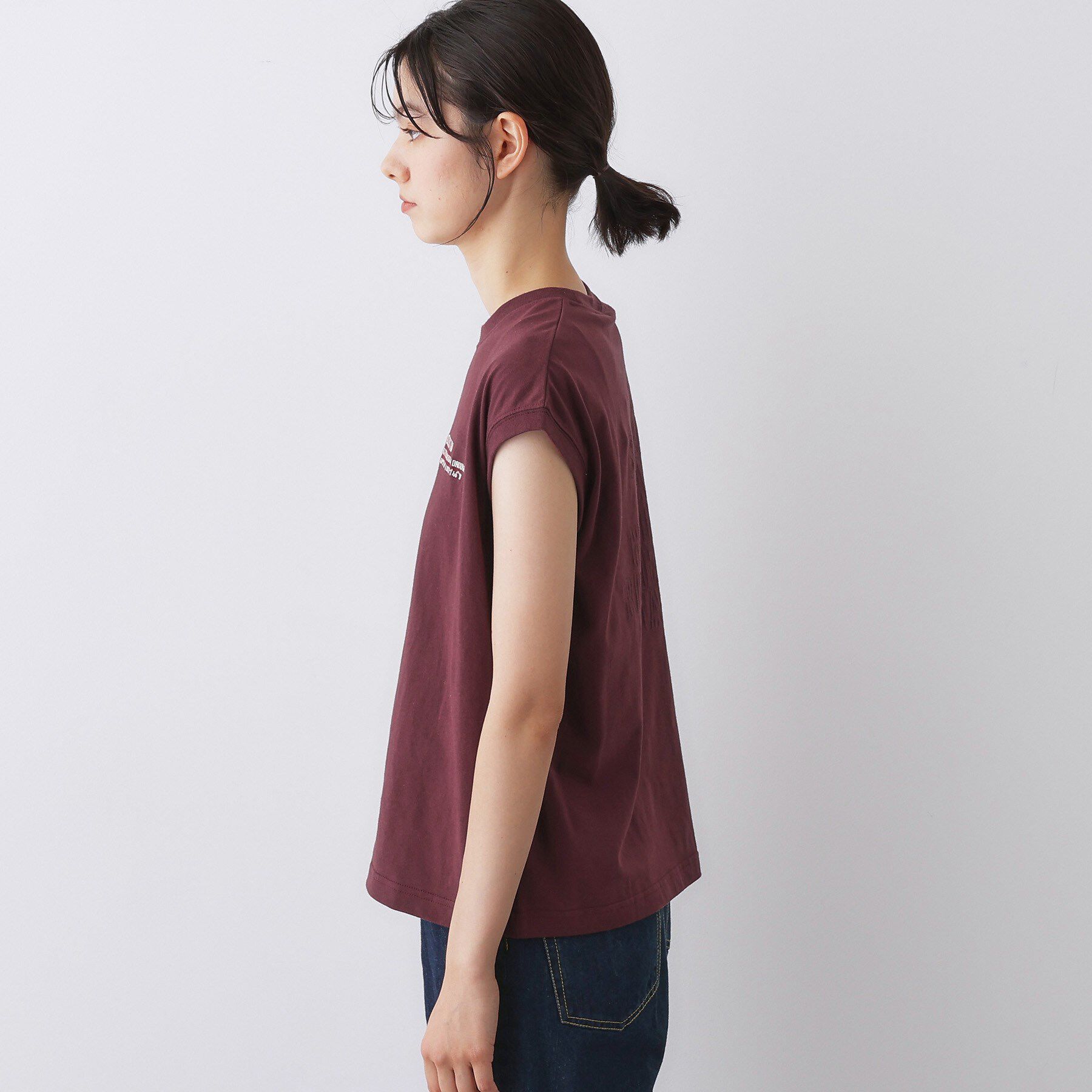 Dessin「【洗える】オーガニックコットンフレンチスリーブ」|Tシャツ・カットソー|