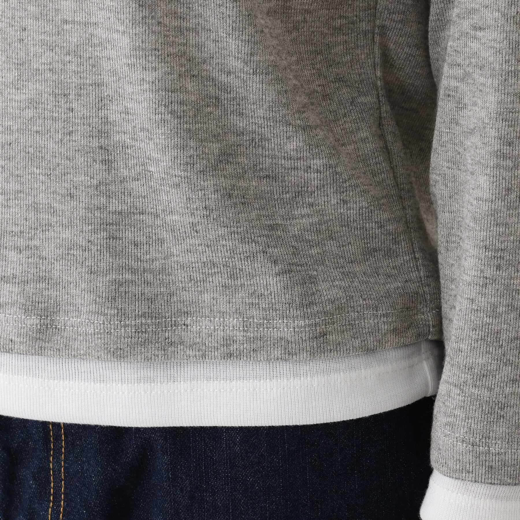 Dessin「【洗える】バイカラーシアーリブカットソー」|Tシャツ・カットソー|