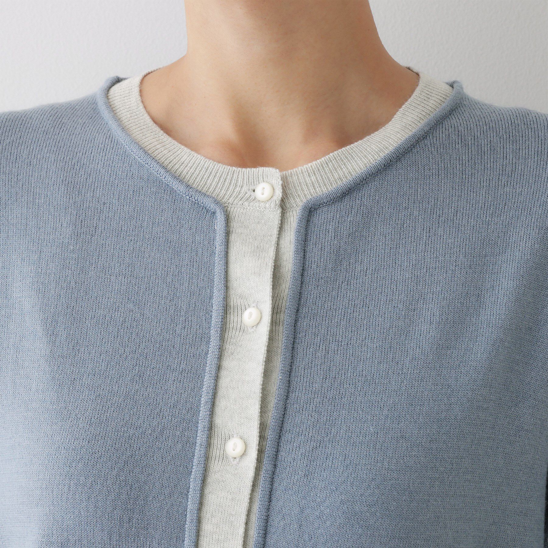 Dessin「【洗える】バイカラーカーディガン」|カーディガン|