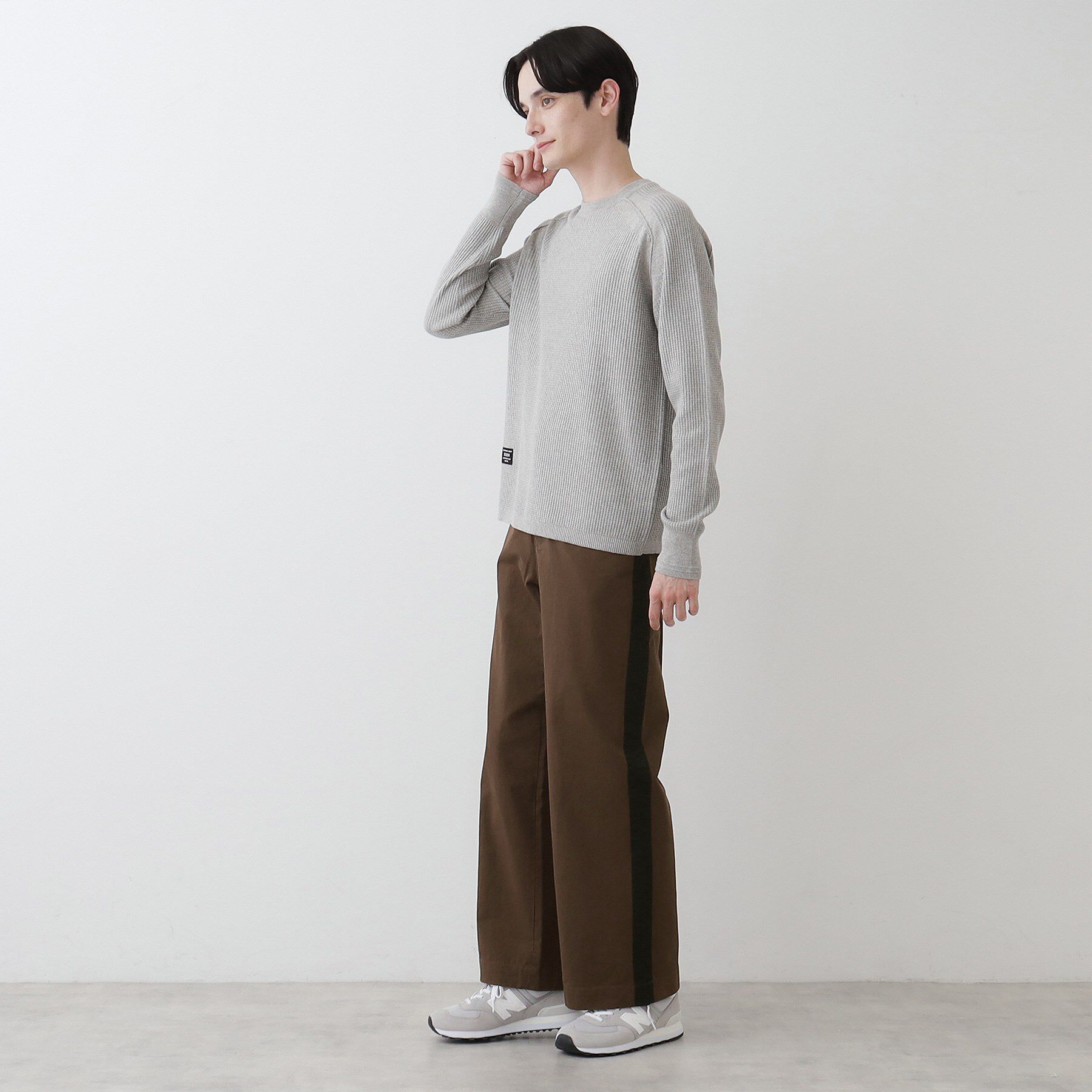 Dessin「【洗える】コットンツイルサイドライン入りパンツ」|その他|