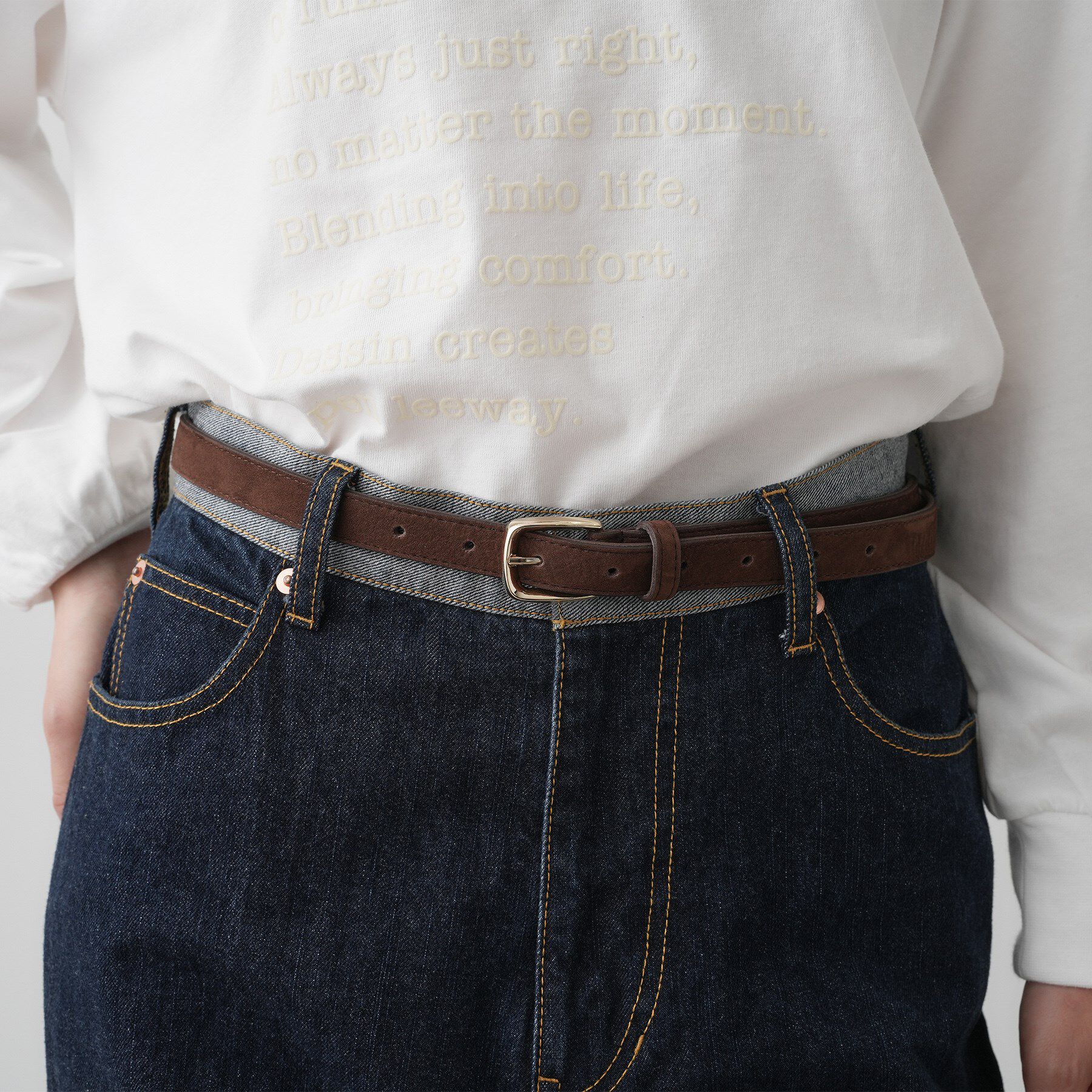 Dessin「ヌバックレザーベルト」|ベルト|