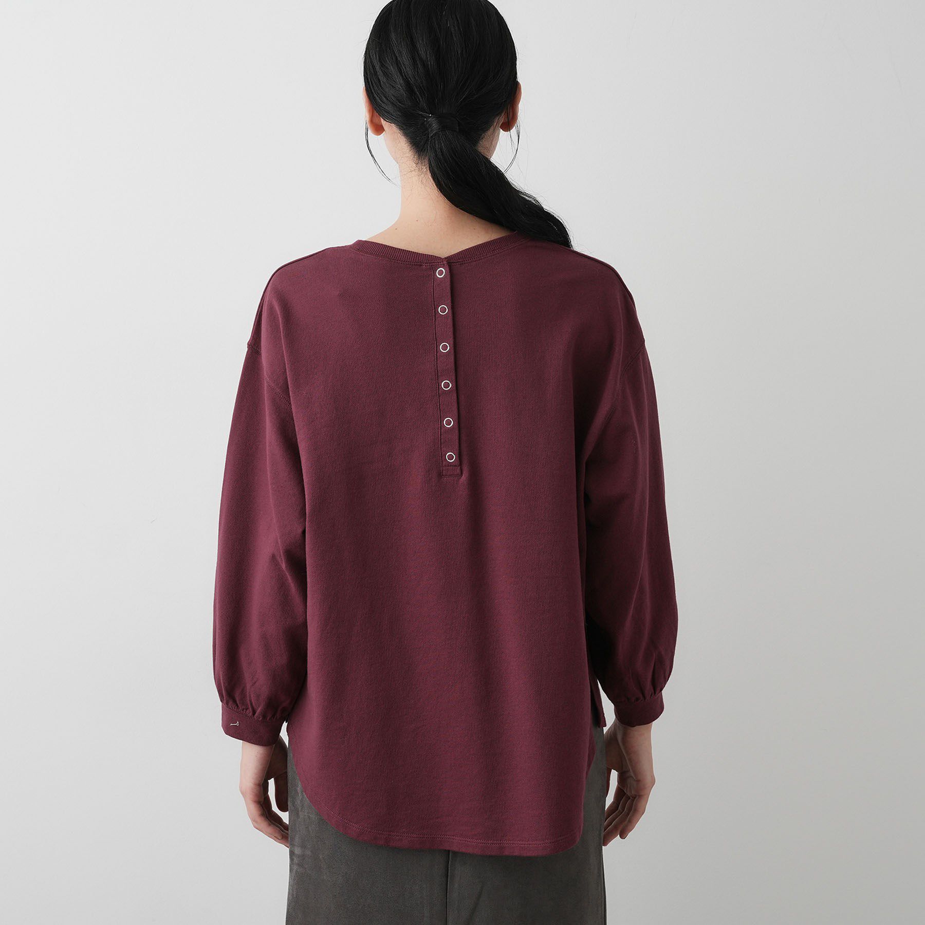 Dessin「【360度可愛い・洗える】バックヘンリーカットソー」|Tシャツ・カットソー|