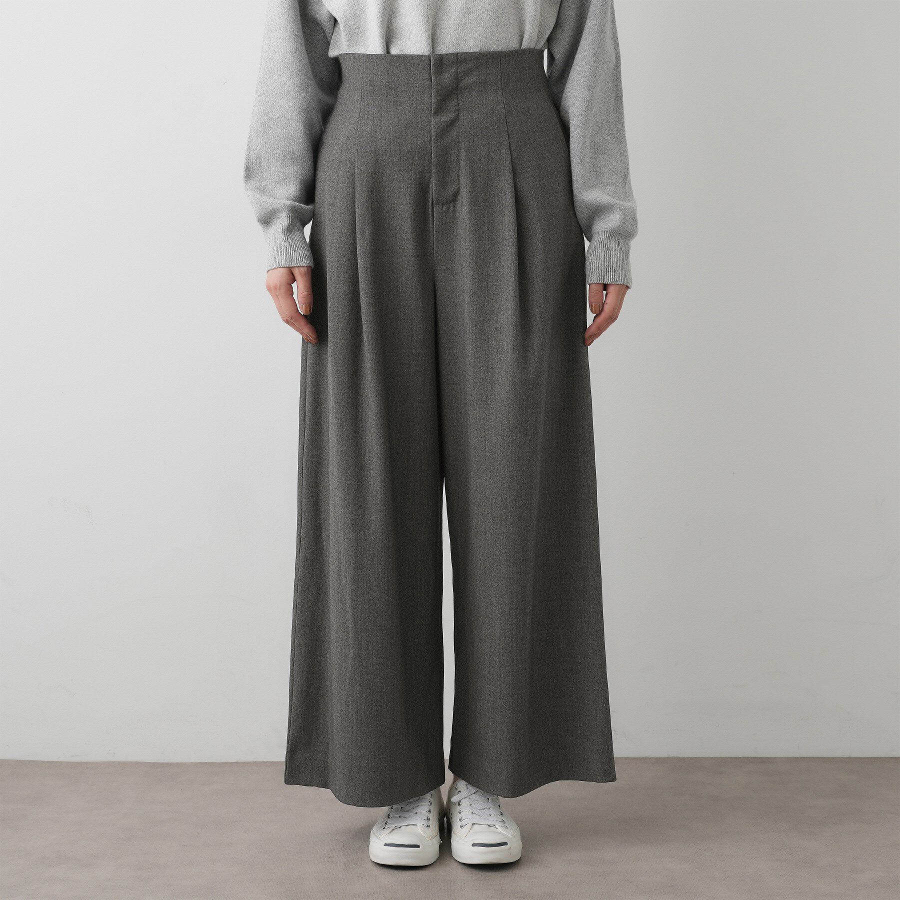 Dessin「【セットアップ可・洗える】ハイウエストタックパンツ」|その他|