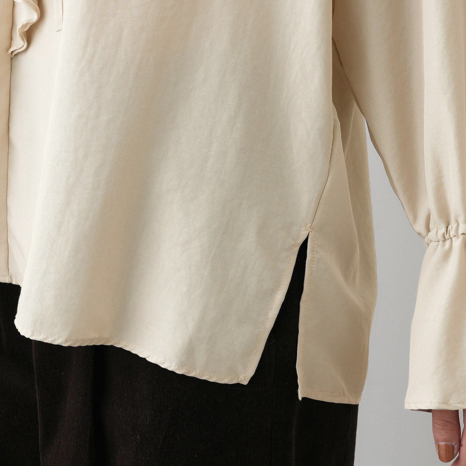 Dessin「【洗える】フィブリルフリルブラウス」|シャツ・ブラウス|