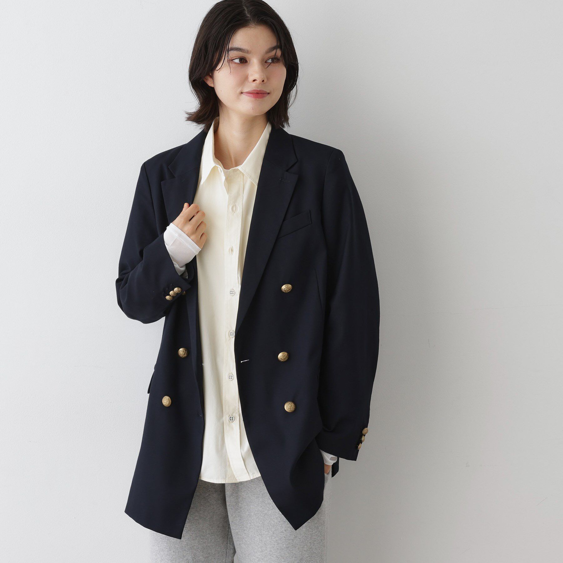 Dessin「ウール混ダブルジャケット」|テーラードジャケット|