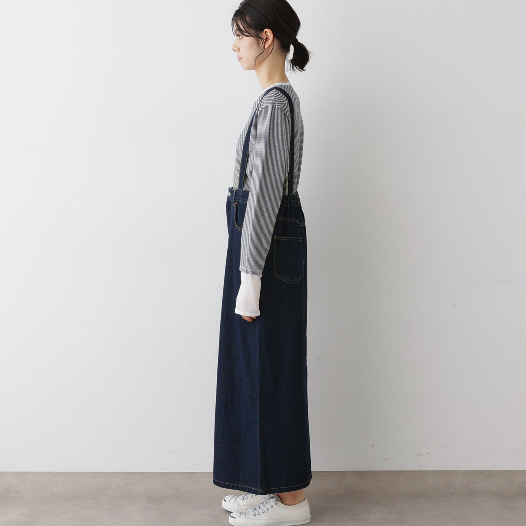 Dessin「【2WAY・洗える】デニムジャンパースカート」|スカート|