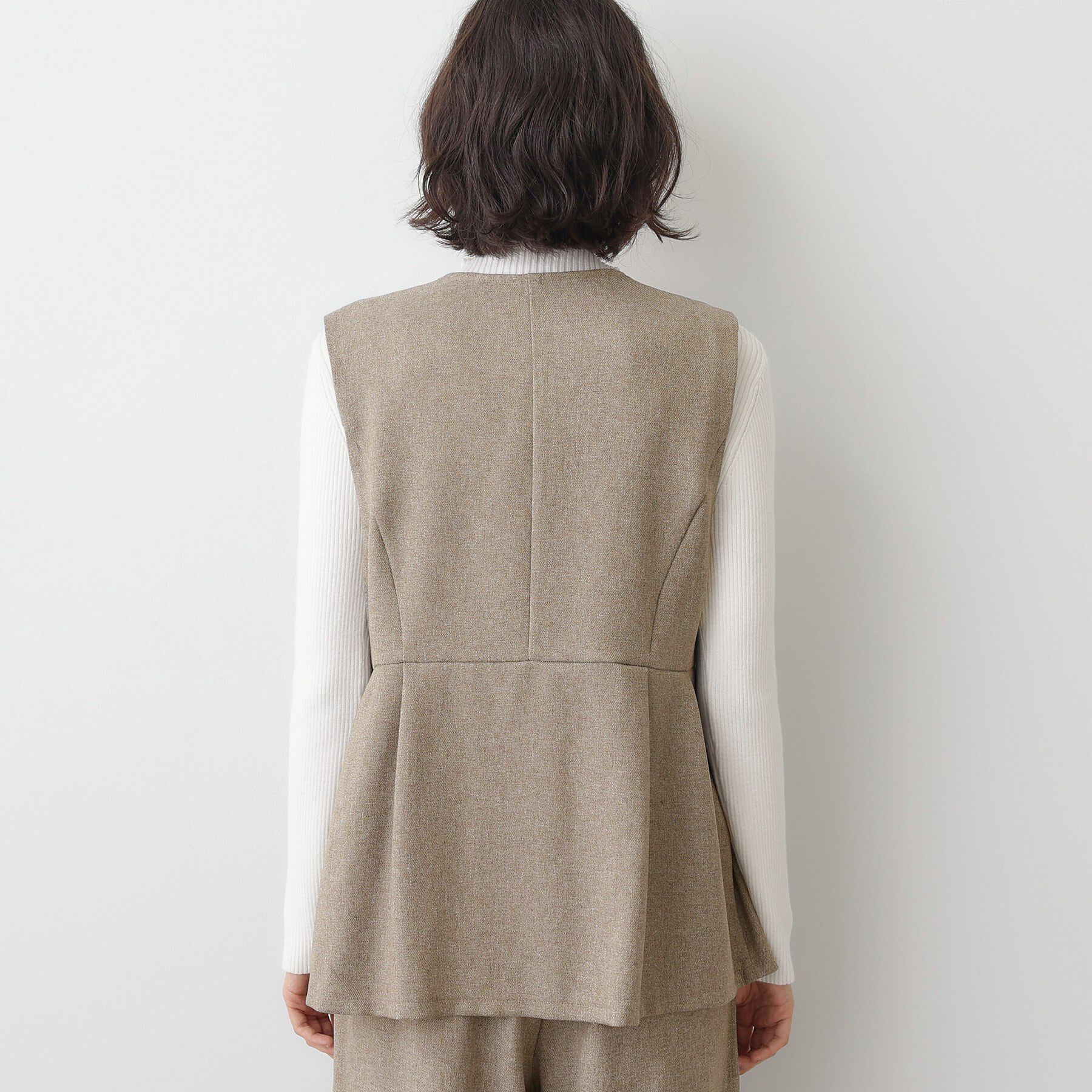 Dessin「【2点セット/ウエストゴム/洗える】ツイストクロスセットアップ」|スーツ|