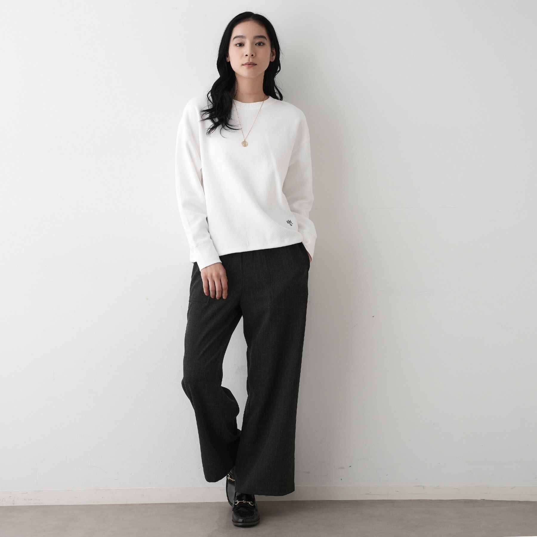 Dessin「【洗える】裾ドロスト付きカットソー」|Tシャツ・カットソー|