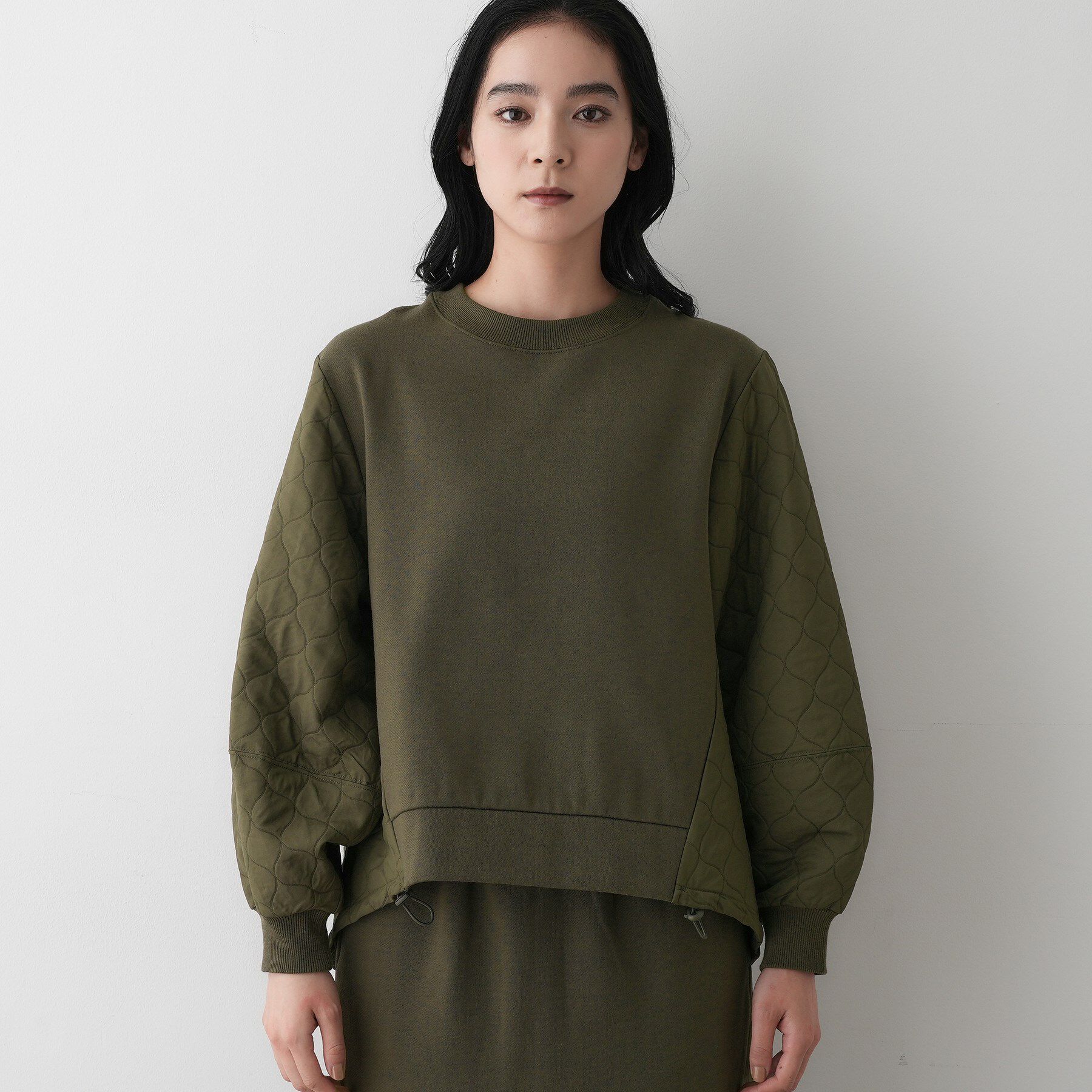 Dessin「【セットアップ可/洗える】裏毛キルトトップス」|Tシャツ・カットソー|