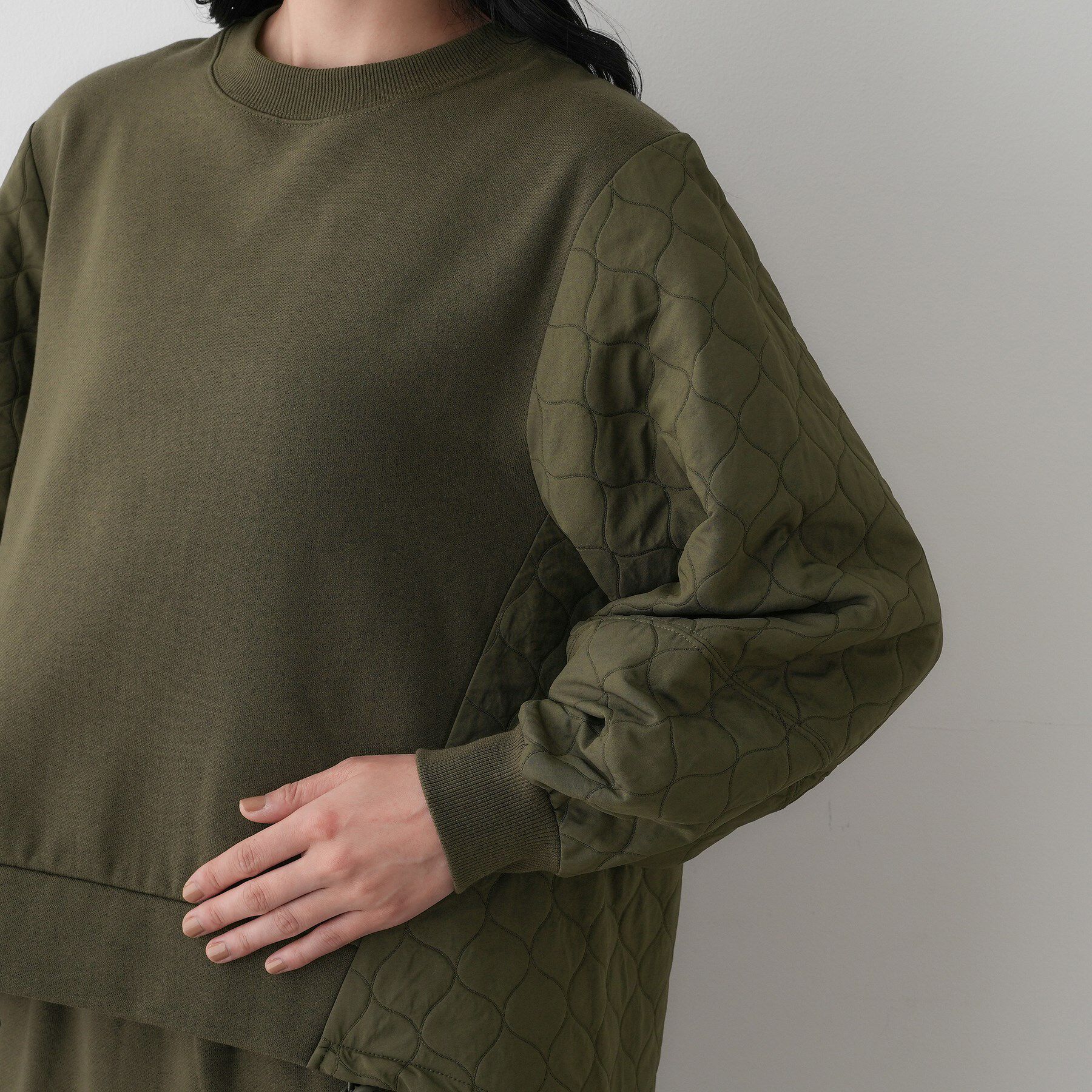 Dessin「【セットアップ可/洗える】裏毛キルトトップス」|Tシャツ・カットソー|