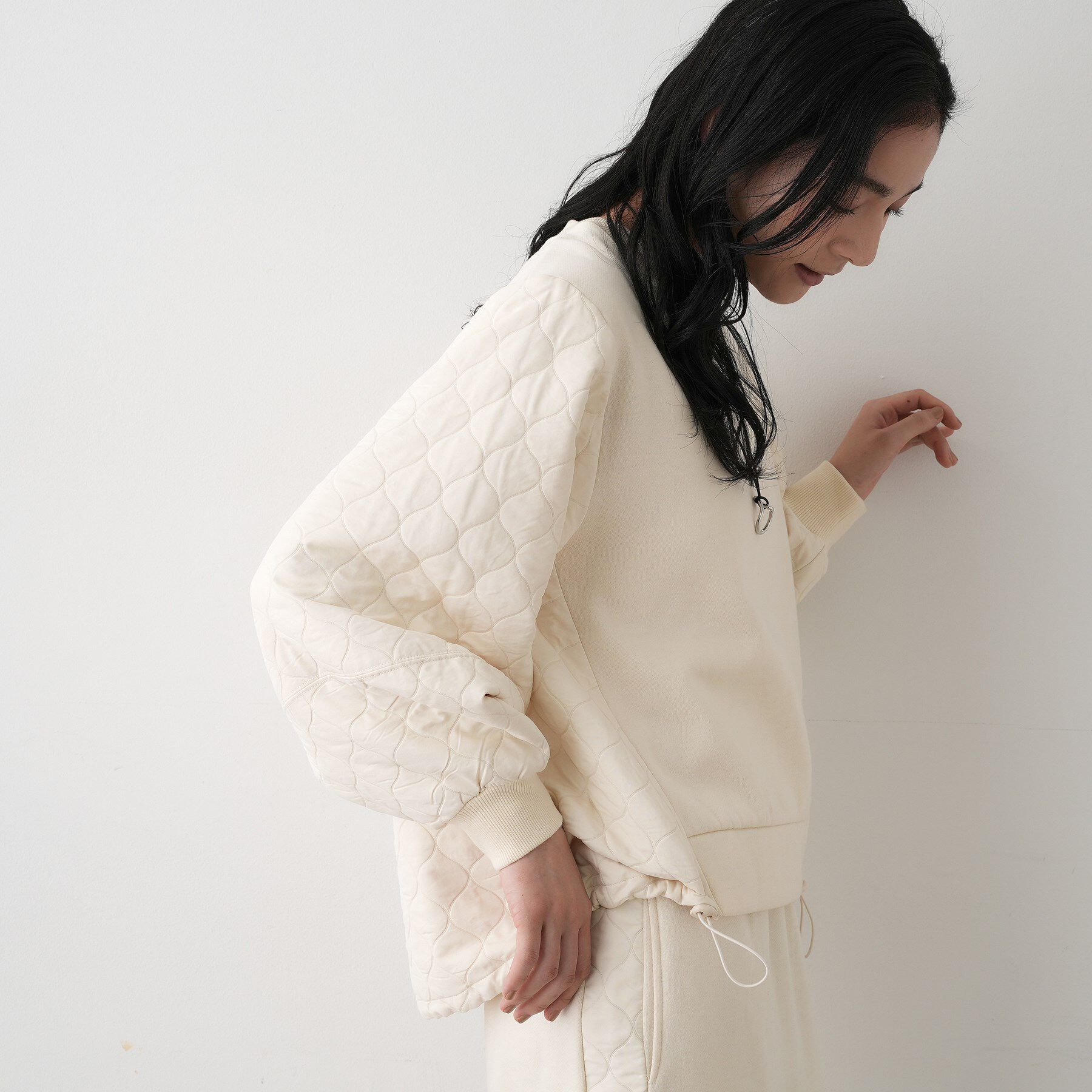 Dessin「【セットアップ可/洗える】裏毛キルトトップス」|Tシャツ・カットソー|