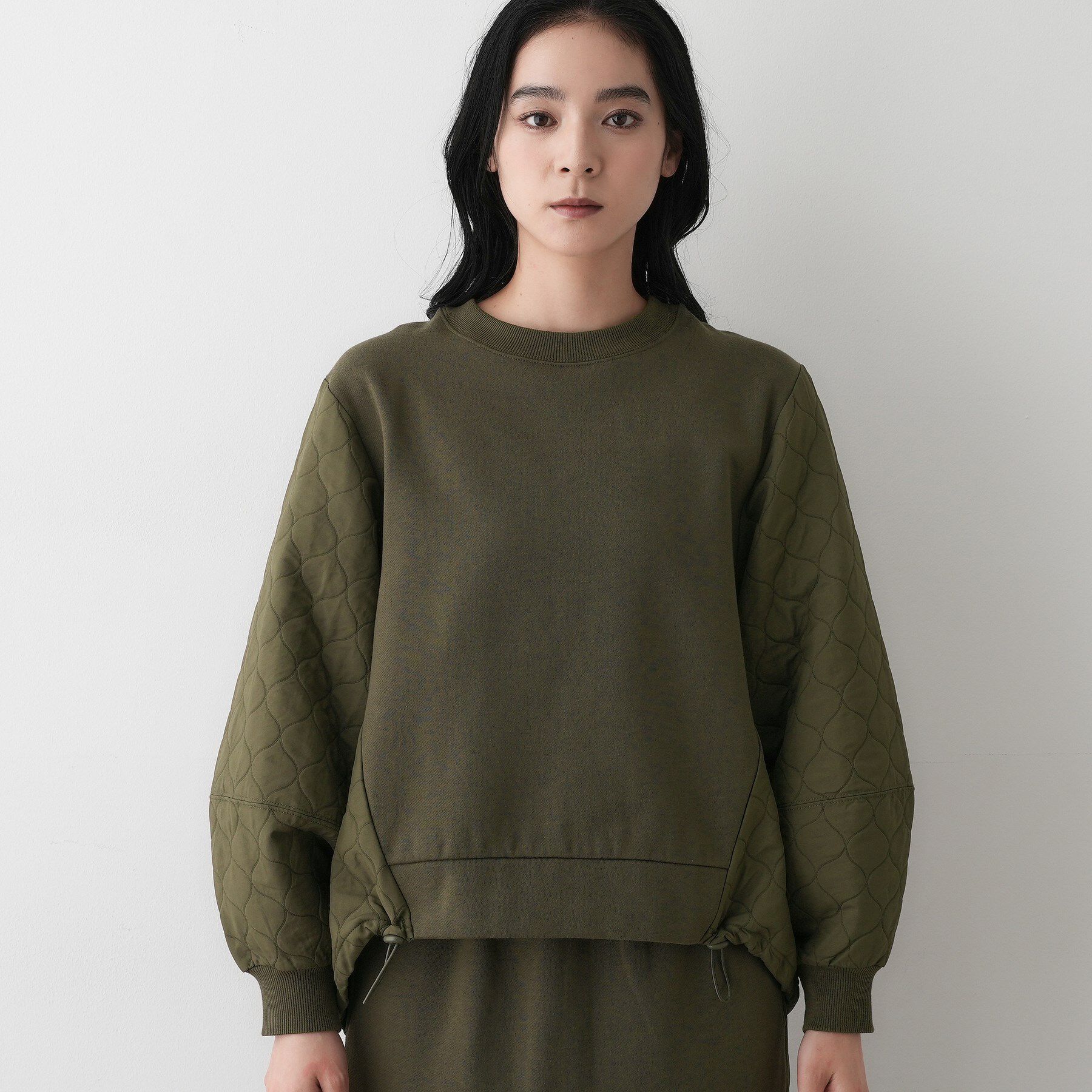 Dessin「【セットアップ可/洗える】裏毛キルトトップス」|Tシャツ・カットソー|