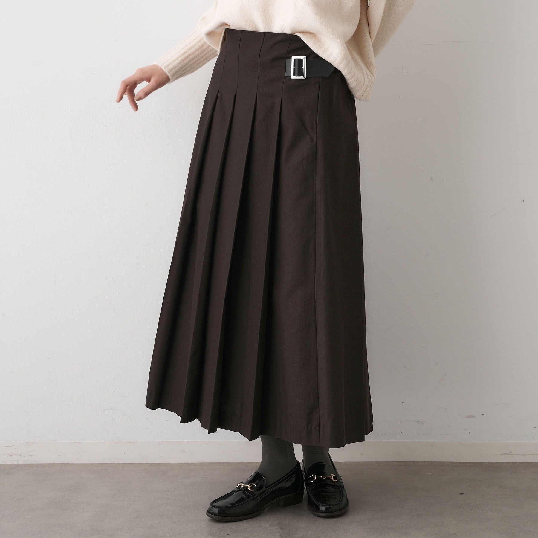 Dessin「【洗える】ワイドプリーツスカート」|スカート|