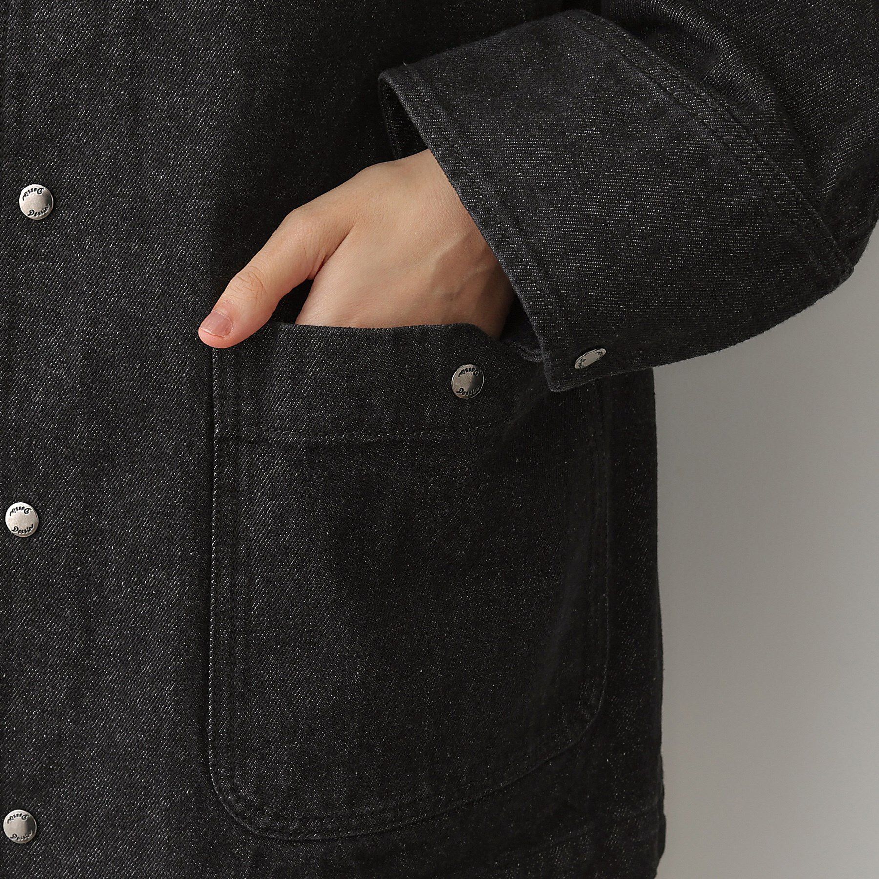 Dessin「【ユニセックス/洗える】バイカラージャケット」|デニムジャケット|