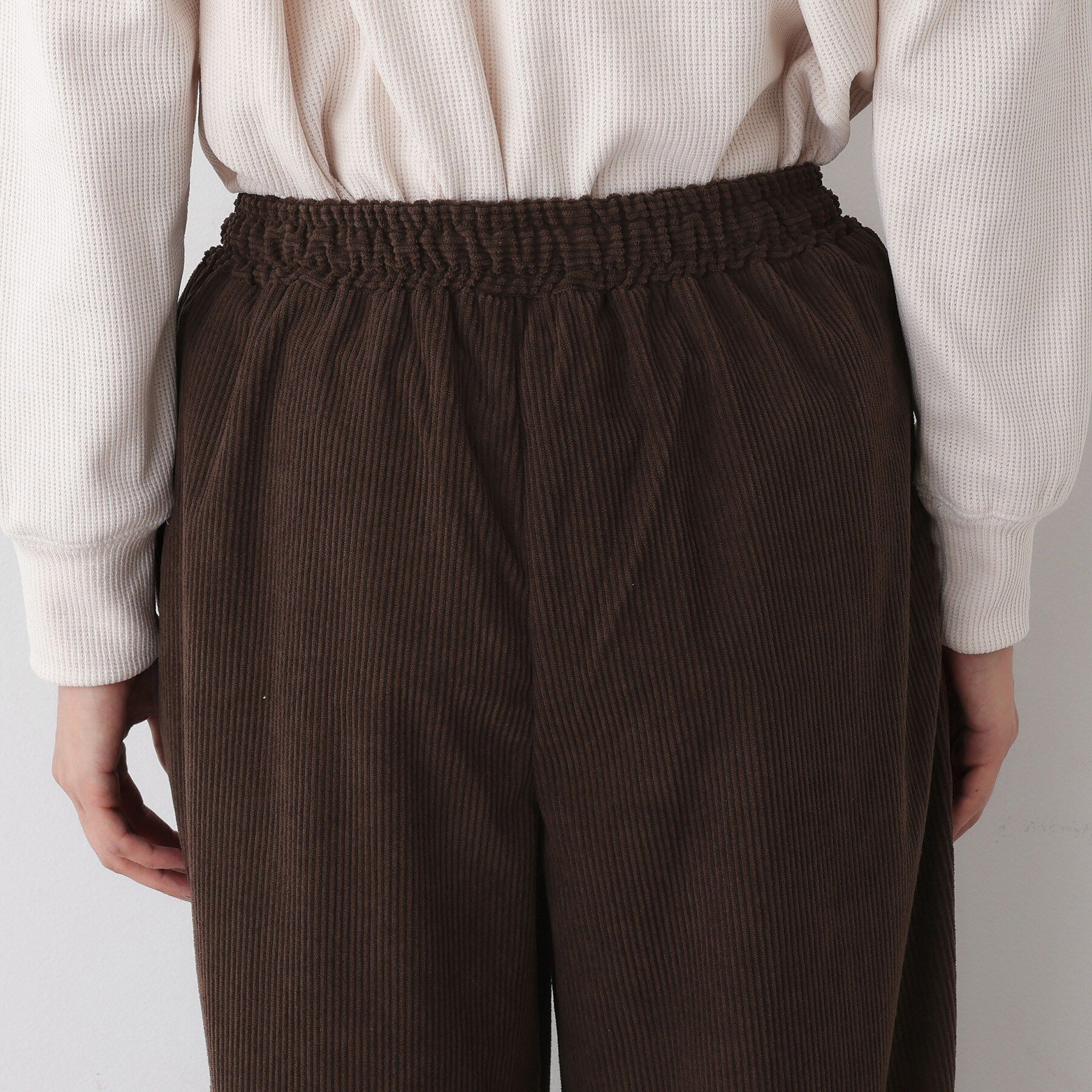 Dessin「【ウエストゴム・洗える】ソフトコーデュロイイージーパンツ」|その他|