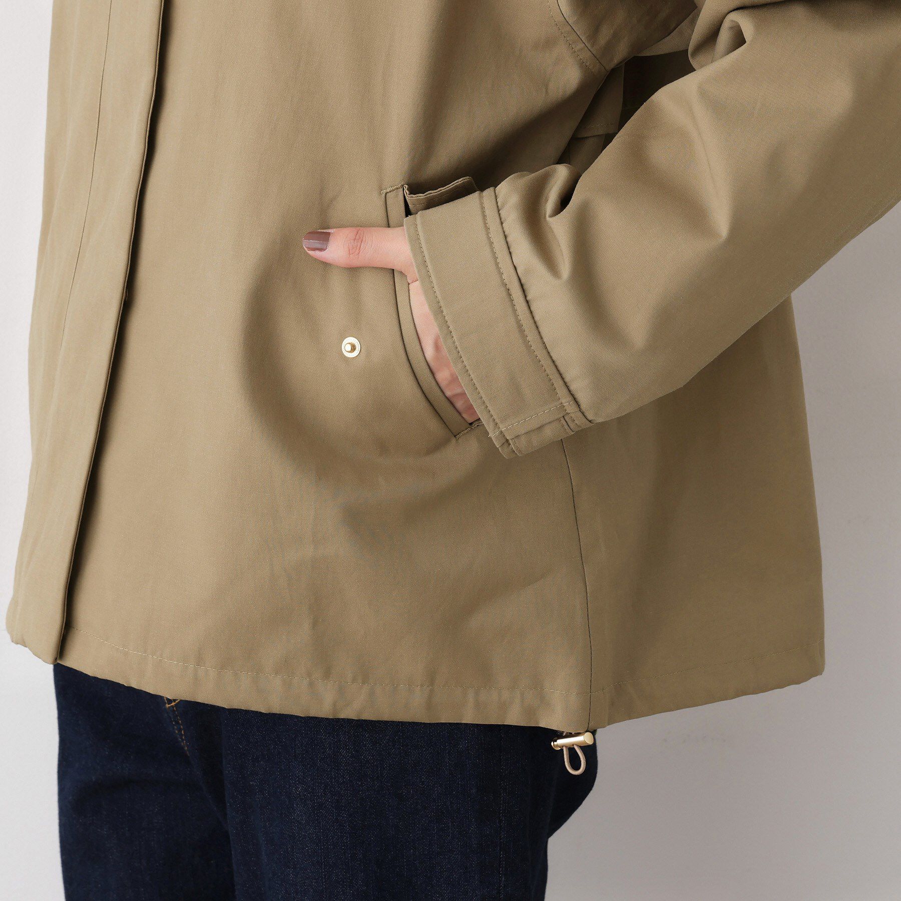 Dessin「【洗える】裾ドローコード付きマウンテンパーカ」|その他|