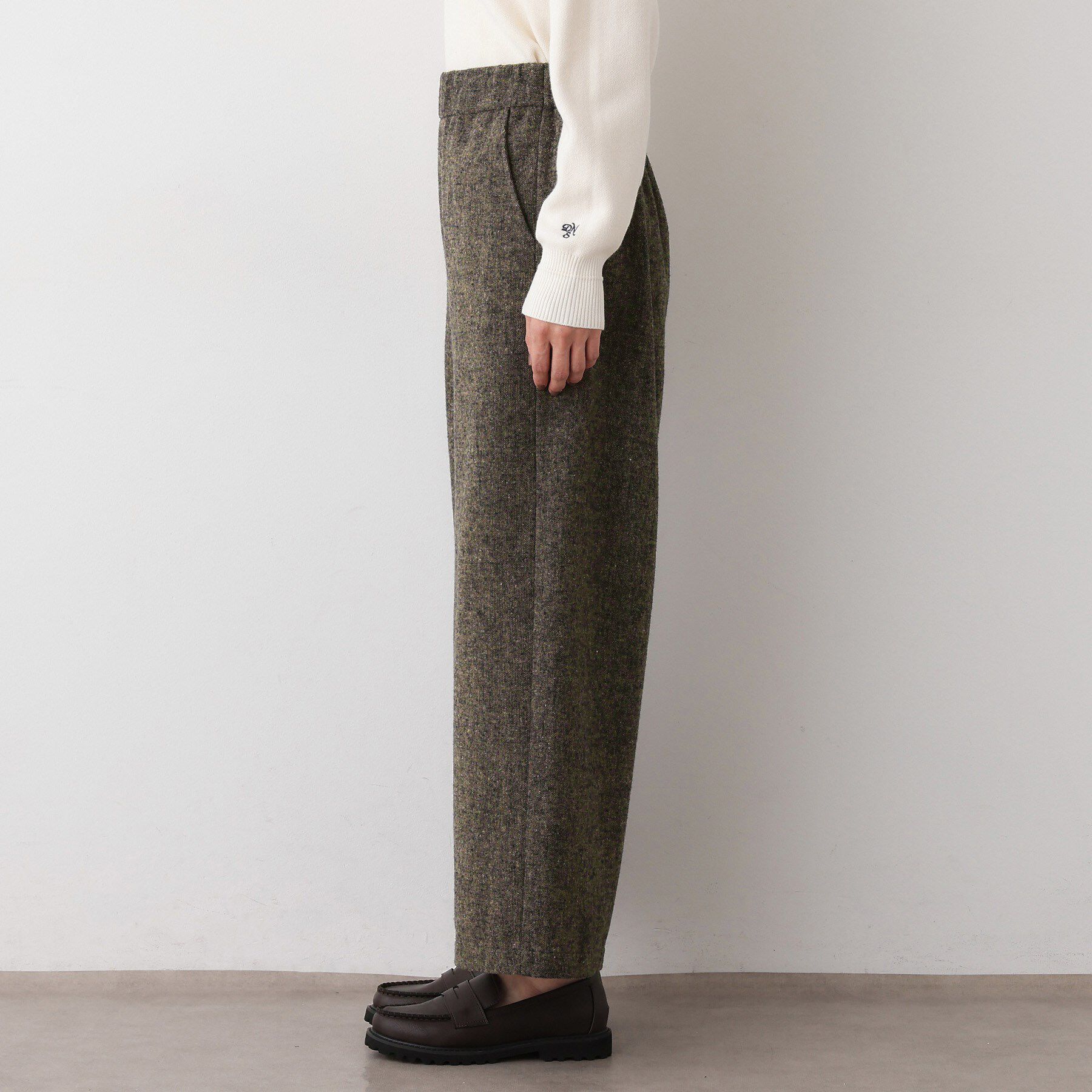 Dessin「【洗える/後ろゴム】ツイードワイドパンツ」|その他|