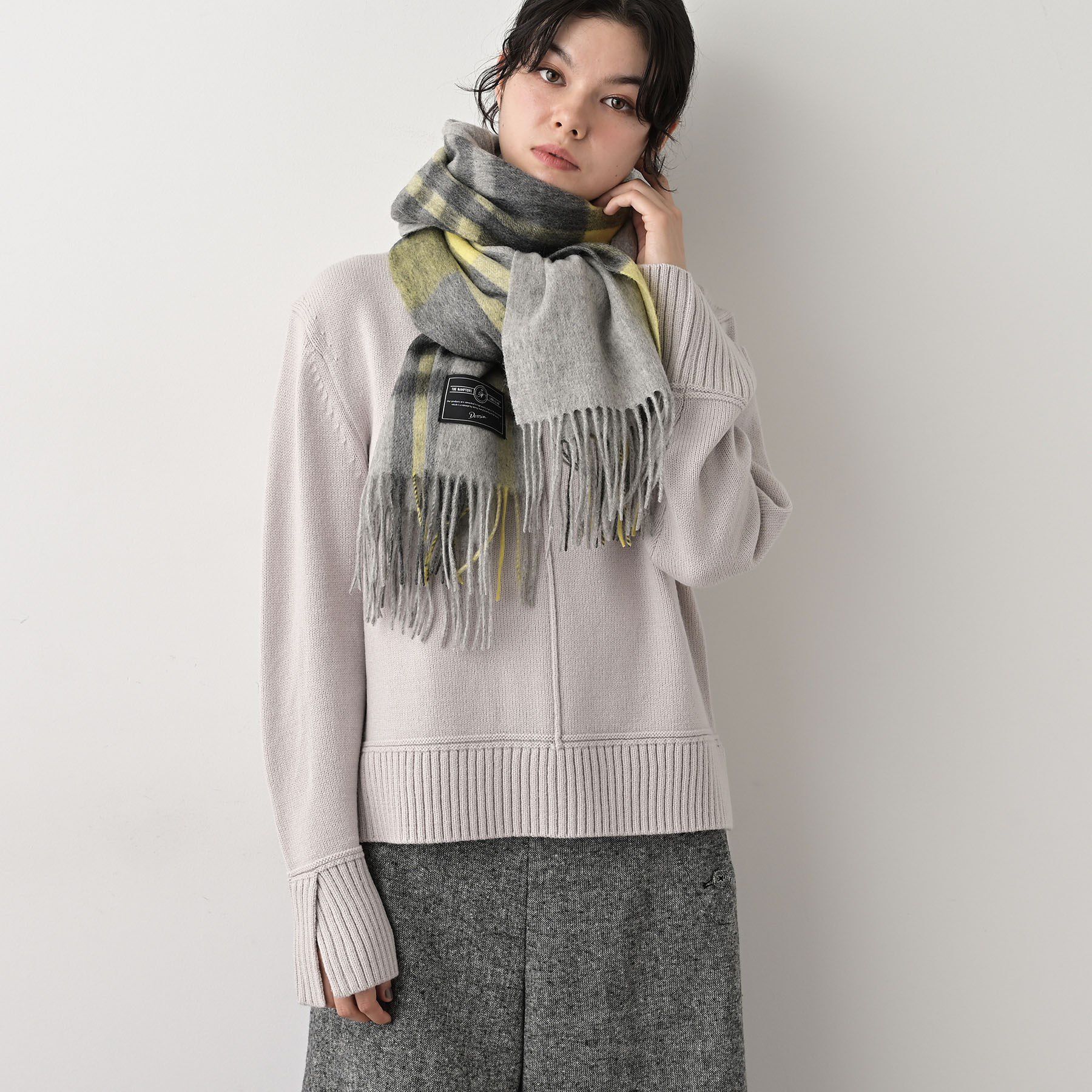 Dessin「バイカラーチェックストール」|ストール|