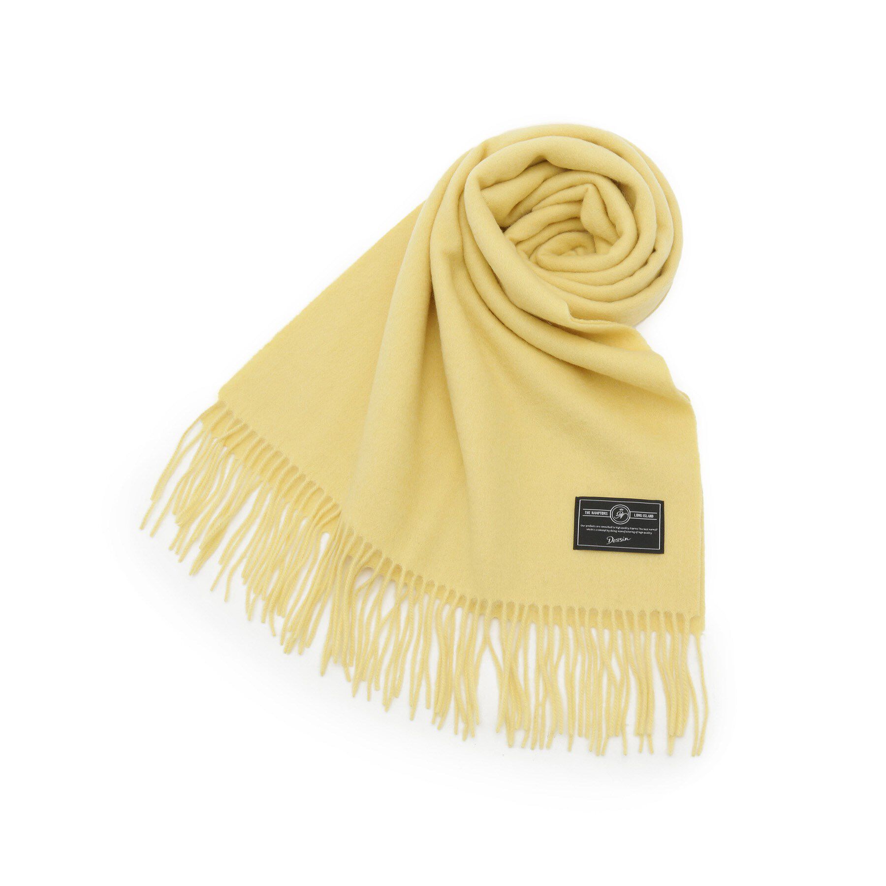 Dessin「ソリッドマフラー」|ストール|イエロー(031)