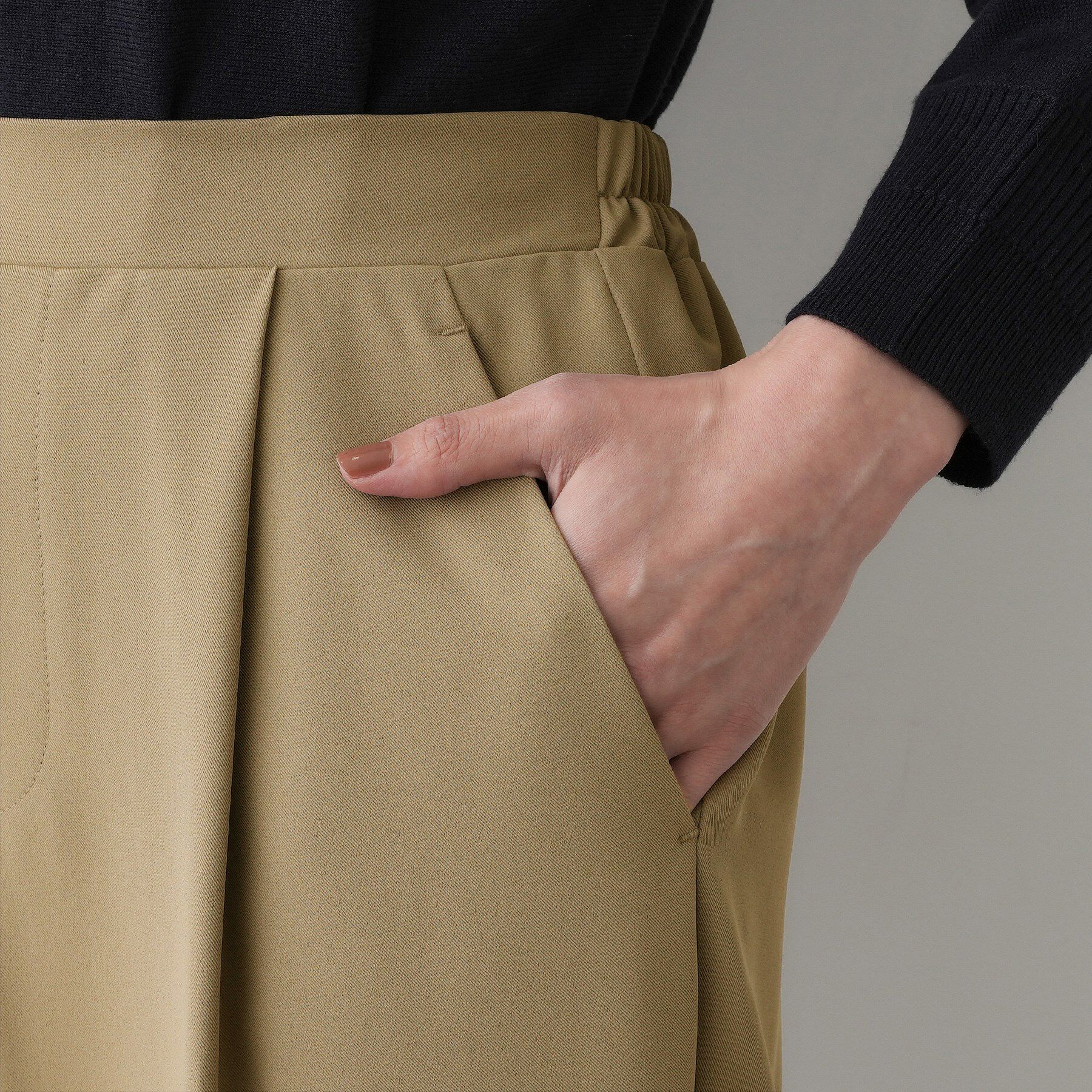 Dessin「【洗える】マットドレープニーハイフレアパンツ」|その他|