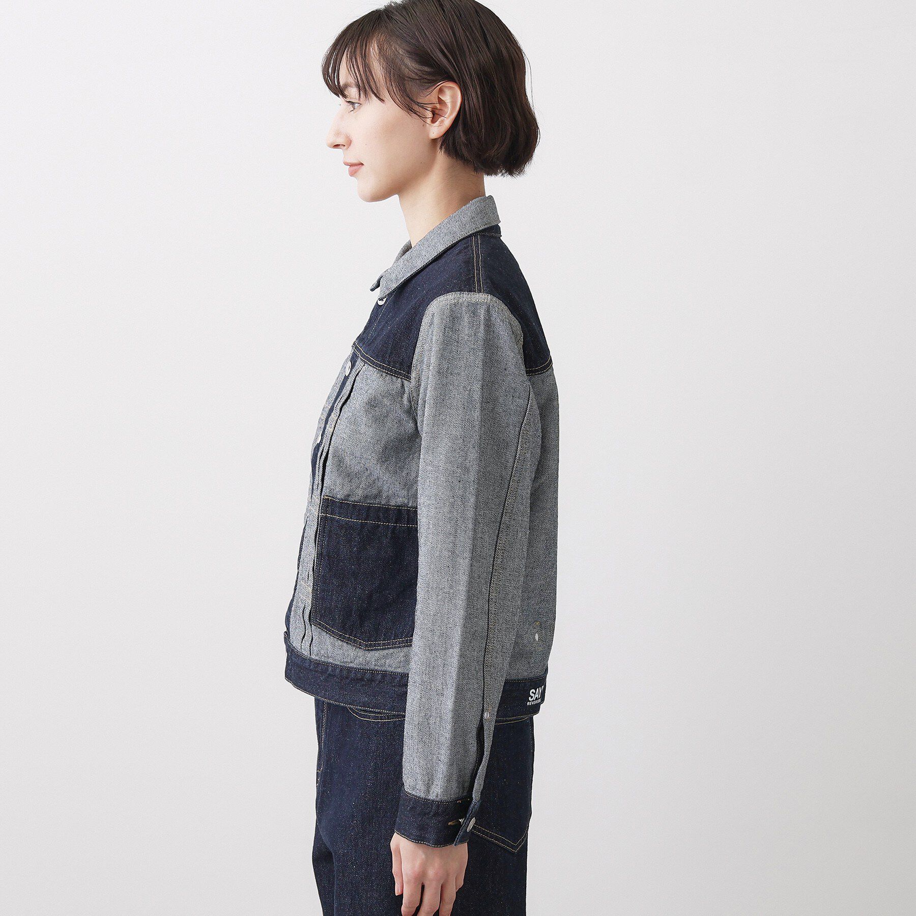 Dessin「【ユニセックス/2WAY】リバーシブルデニムジャケット」|デニムジャケット|