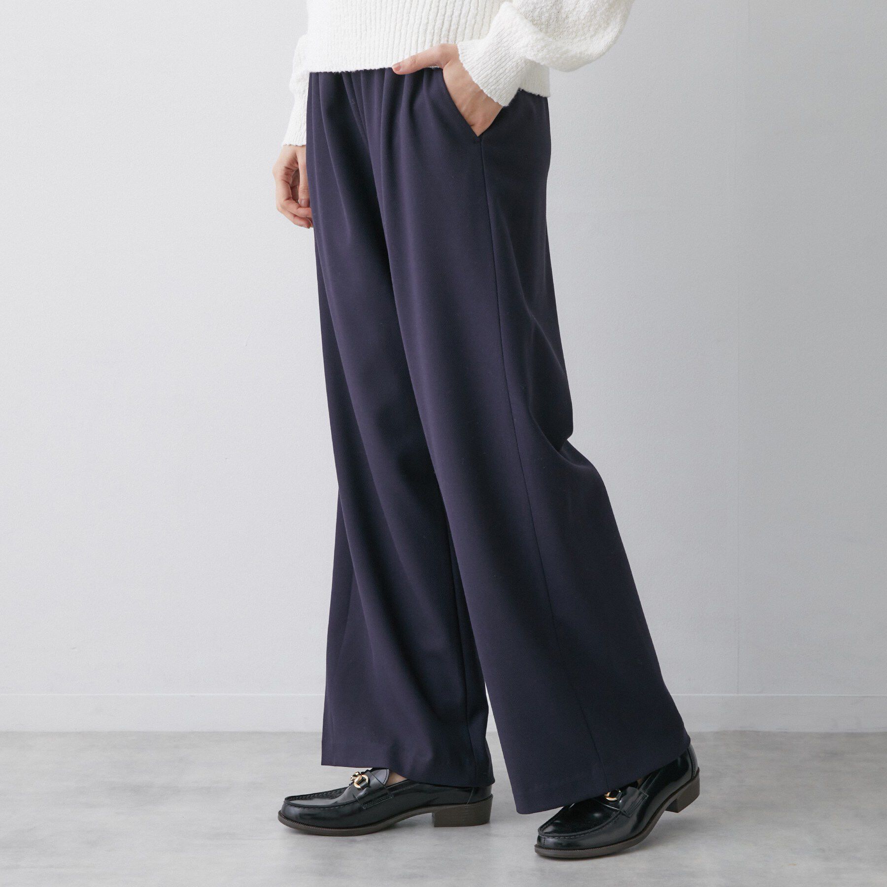 Dessin「【洗える】ストレッチツイルワイドパンツ」|その他|